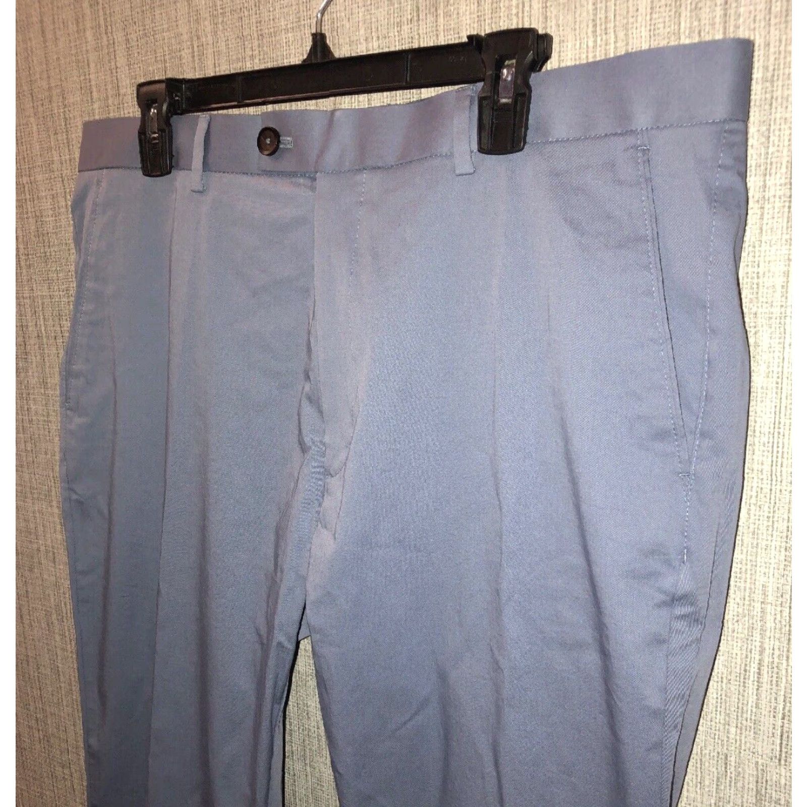 Vintage T.M.Lewin Radcliffe Chino Stone Mens Mid Blue Dress Pants 38L NEW Size US 38 / EU 54 - 2 Thumbnail