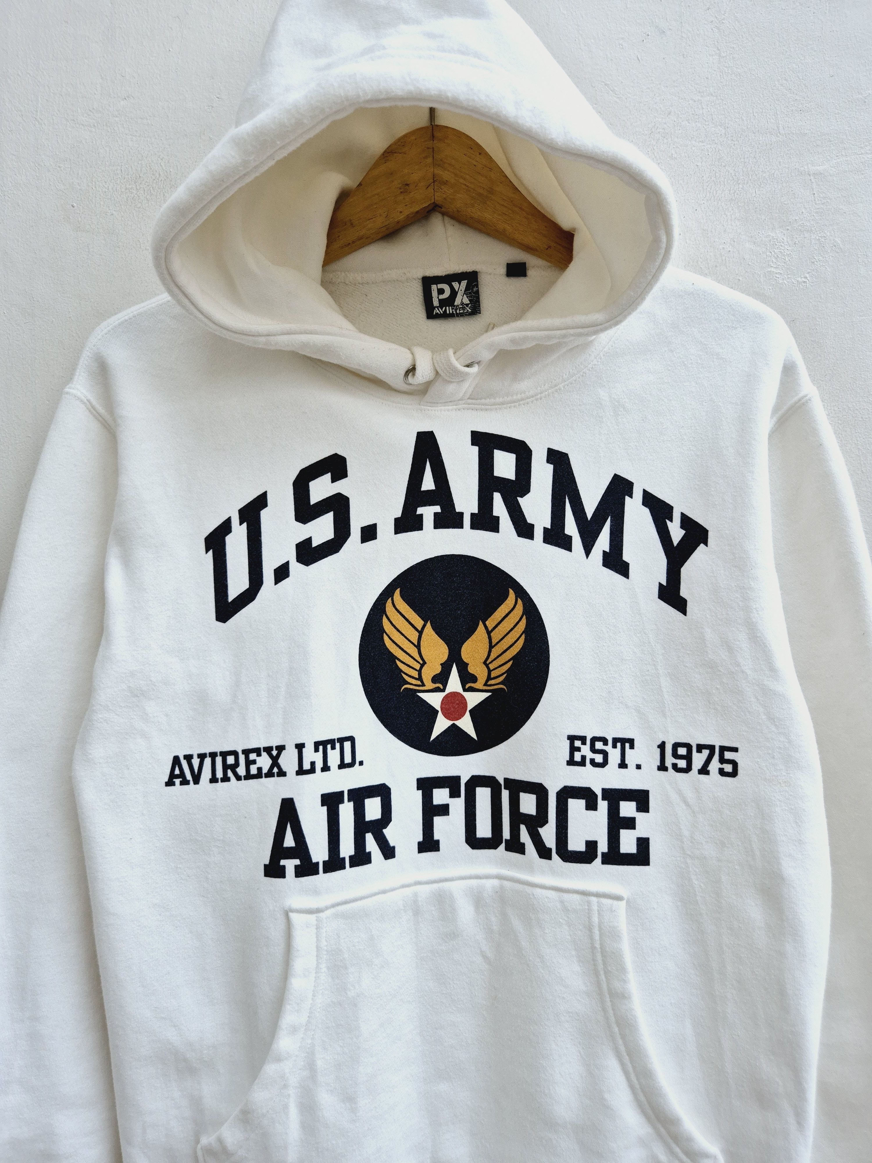 Avirex Avirex US Army Pullover Broken White Hoodie Size US S / EU 44-46 / 1 - 2 Thumbnail