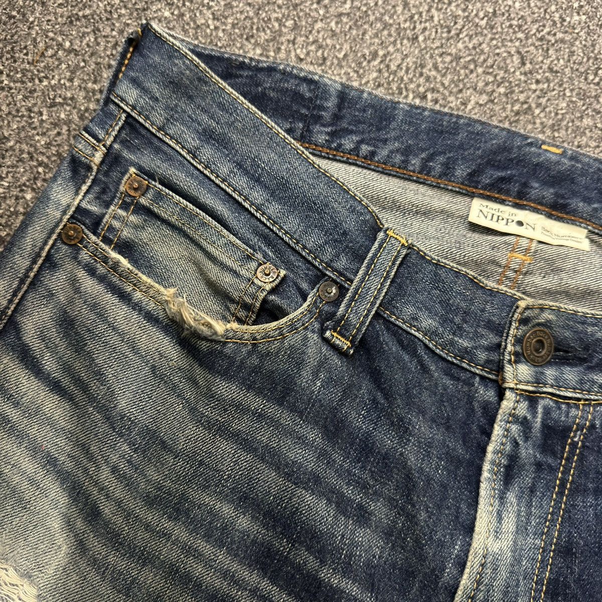Denim & Co. Archive Japanese 90s Back Number Limited Edition Denim Size US 33 - 12 Thumbnail