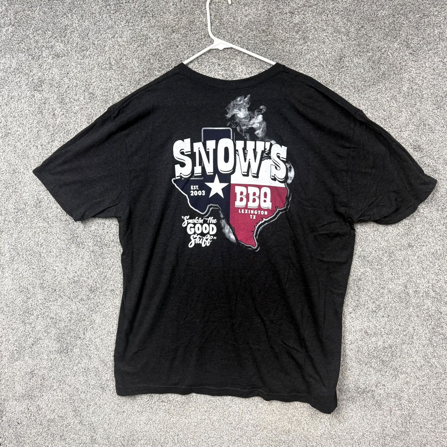 Vintage VINTAGE Snows BBQ Smokin Good Stuff Shirt 2XL Lexington Texas Graphic Foodie Streetwear Size US XXL / EU 58 / 5 - 7 Thumbnail