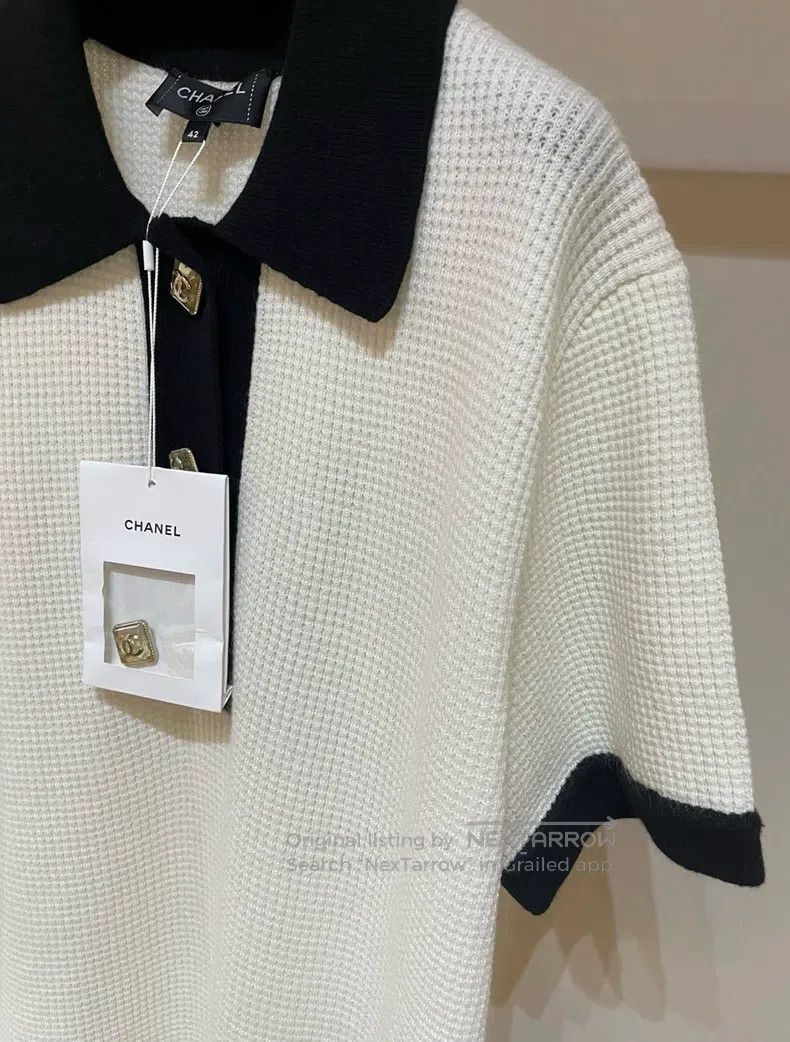 Chanel Chanel 23A Autumn and Winter Waffle Lapel College Style Sh Size M / US 6-8 / IT 42-44 - 8 Thumbnail