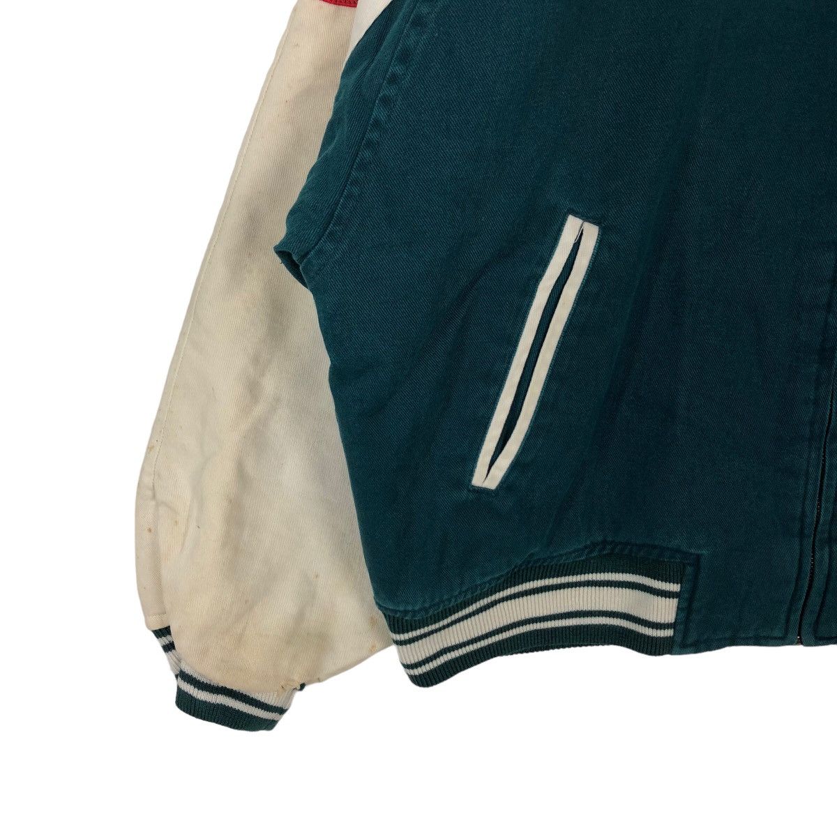 Japanese Brand VINTAGE VARSITY JACKET SHELL TEC BIG LOGO SPELL OUT Size US M / EU 48-50 / 2 - 3 Thumbnail