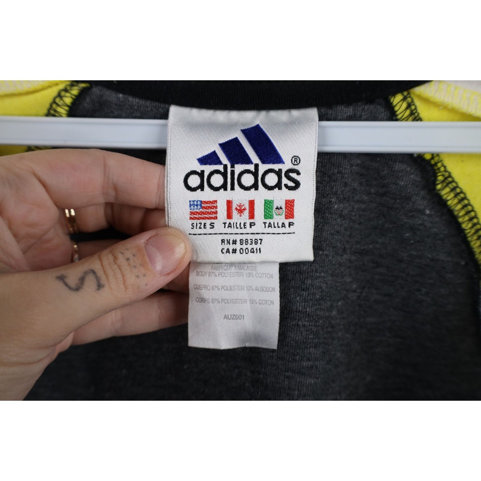 Adidas × Vintage Vintage 90s Adidas Womens Small Distressed Spell Out Warm Up Size S / US 4 / IT 40 - 12 Thumbnail