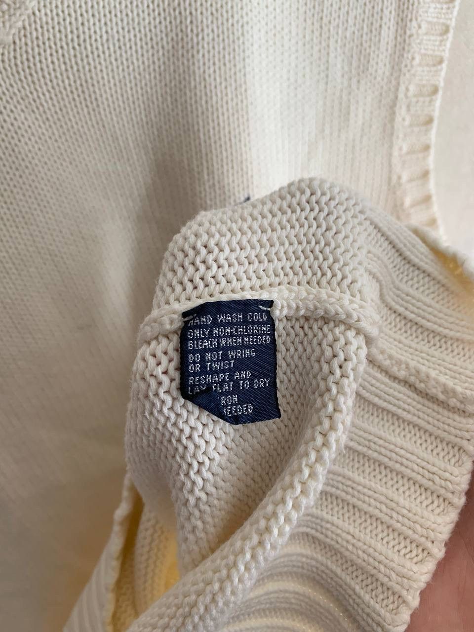 Polo Ralph Lauren Polo Ralph Lauren Cream Sweater Vest Mens Size L Size L / US 10 / IT 46 - 5 Thumbnail