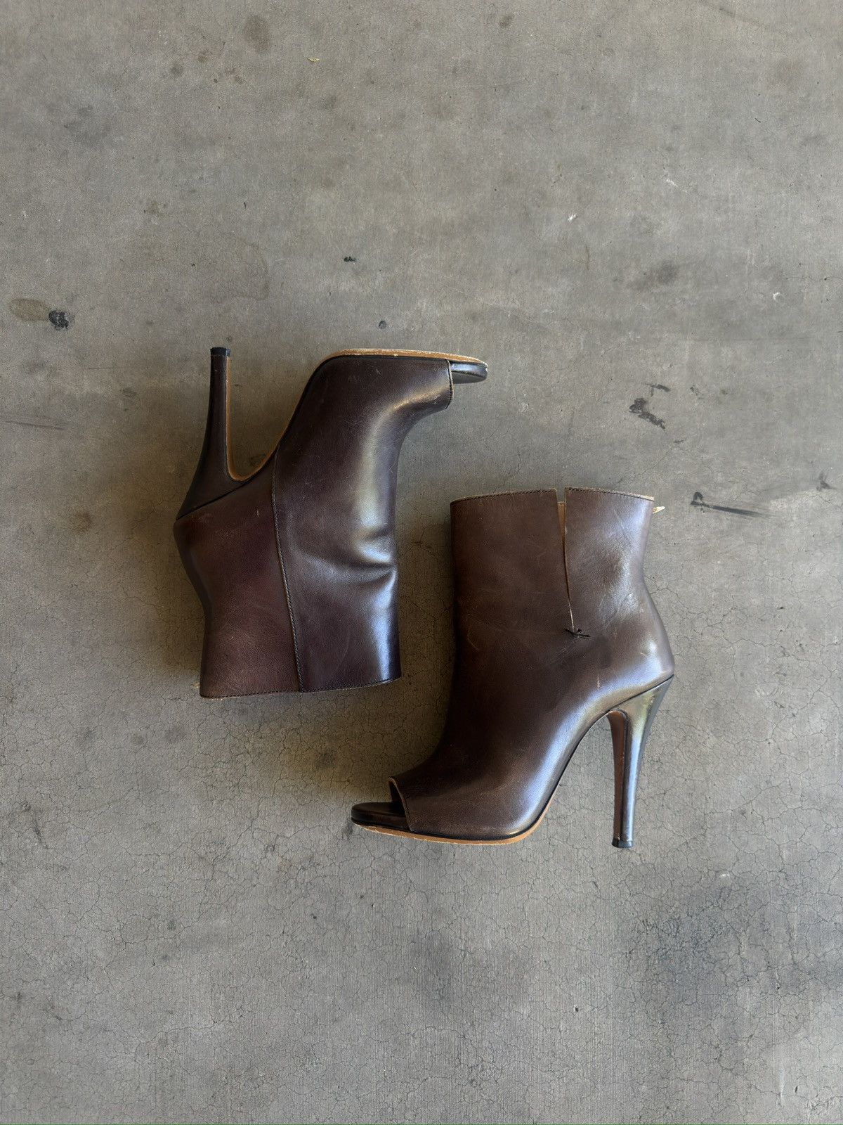 Maison Margiela Made in Italy Open Toe Ankle Bootie