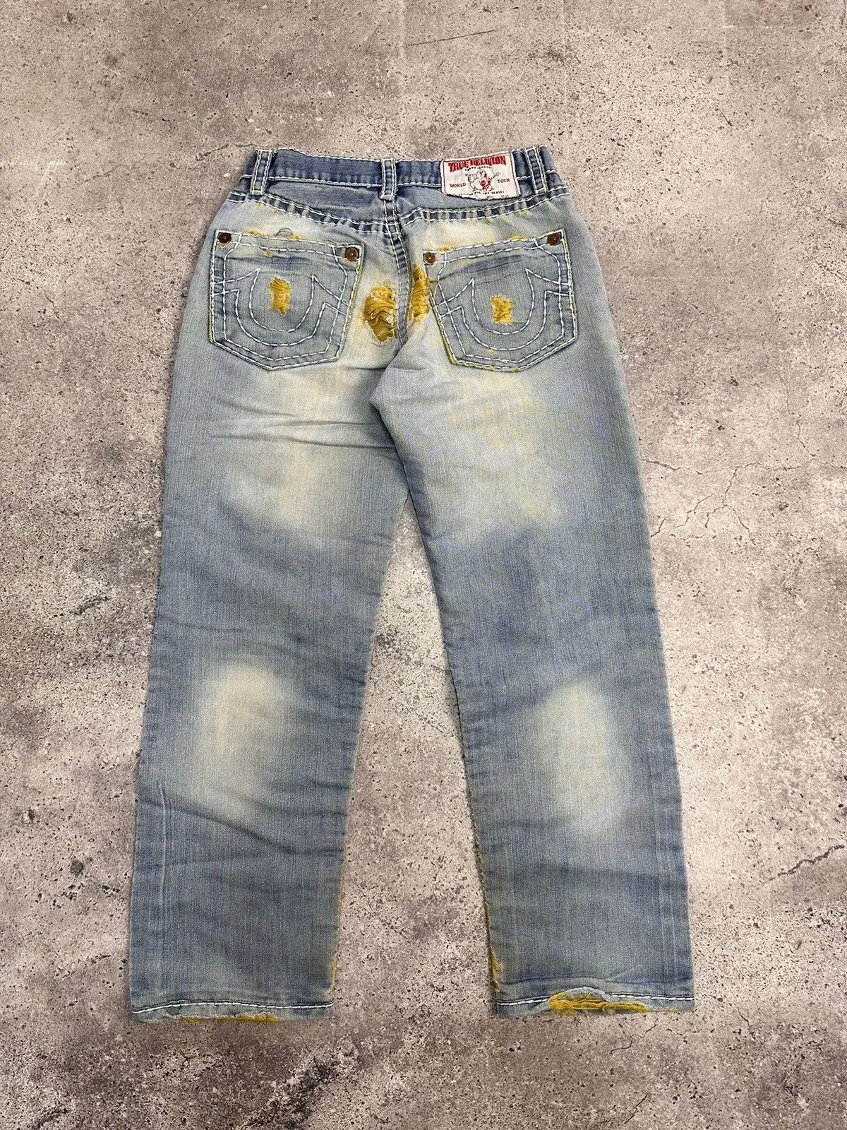 True Religion Vintage USA True Religion Japan Distressed Faded Denim Y2K Size US 31 - 11 Thumbnail