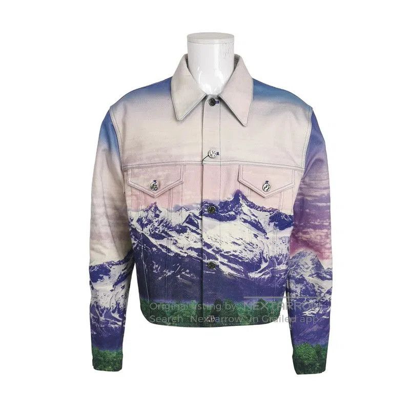 Louis Vuitton Scenic Print Long Sleeve Shirt.