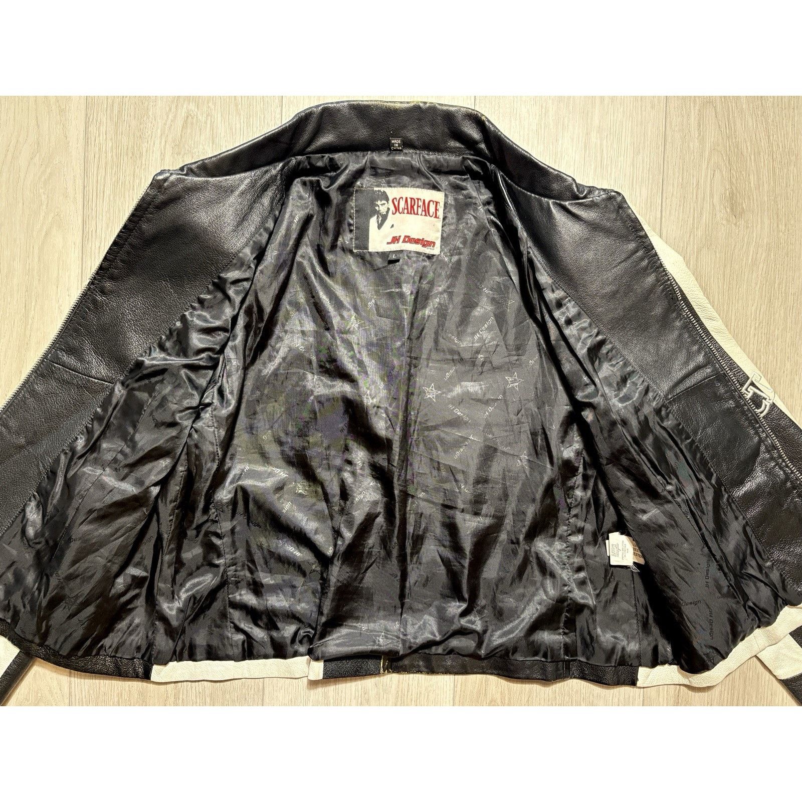 JH Design Scarface Licensed JH Design Leather Jacket Y2K Womens L Size L / US 10 / IT 46 - 3 Thumbnail