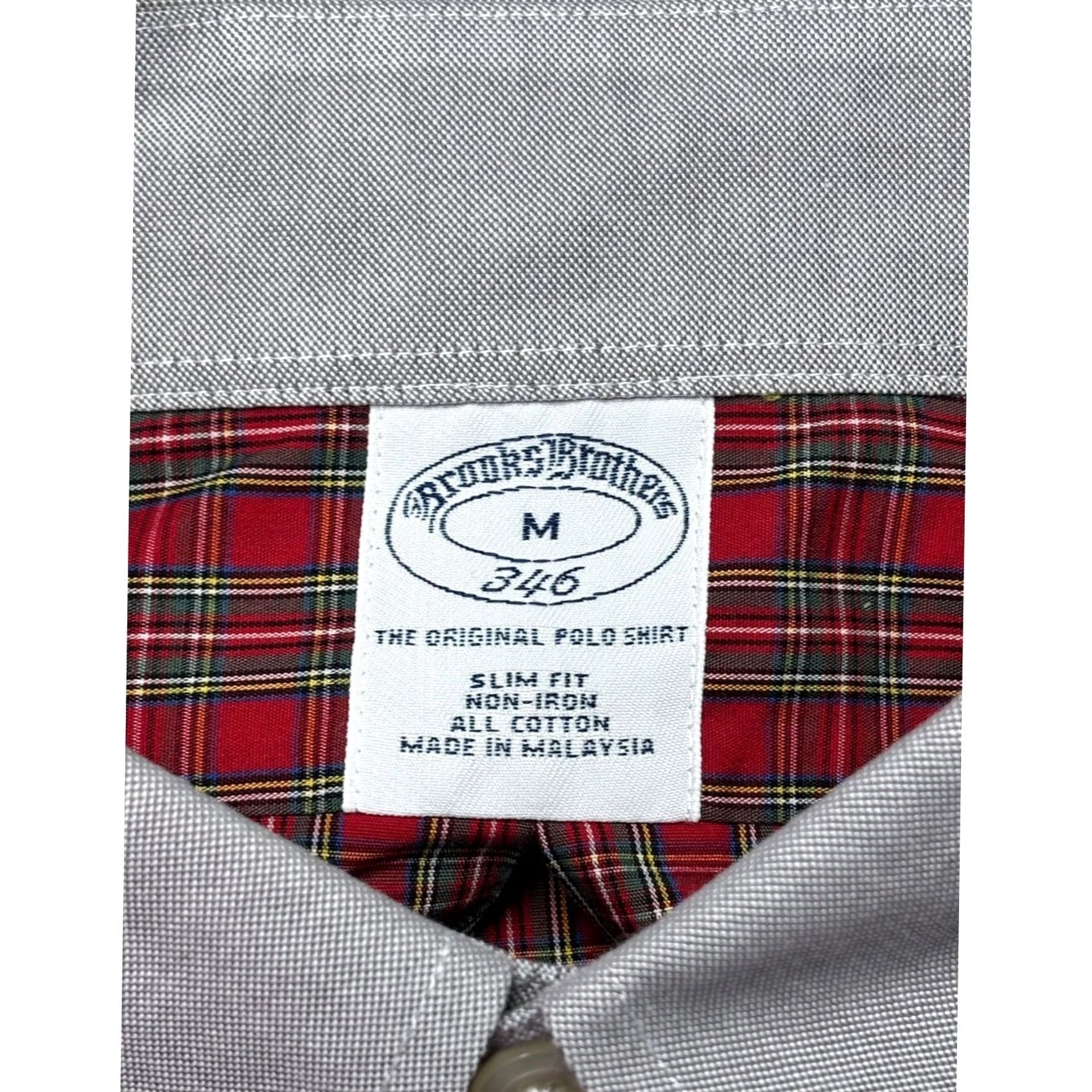Brooks Brothers Brooks Brothers 346 Mens Slim Fit Non-Iron Red Plaid Button Down Shirt Medium Size US M / EU 48-50 / 2 - 4 Thumbnail