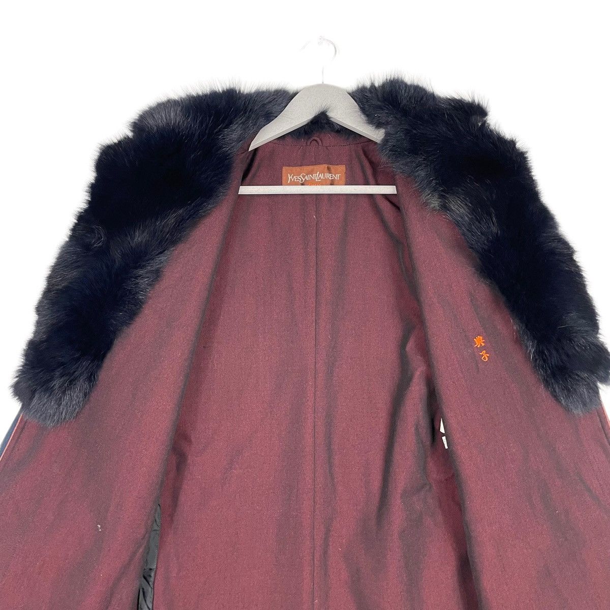 Yves Saint Laurent 💥YVES SAINT LAURENT LUXURY FUR COLLAR JACKET Size M / US 6-8 / IT 42-44 - 10 Thumbnail