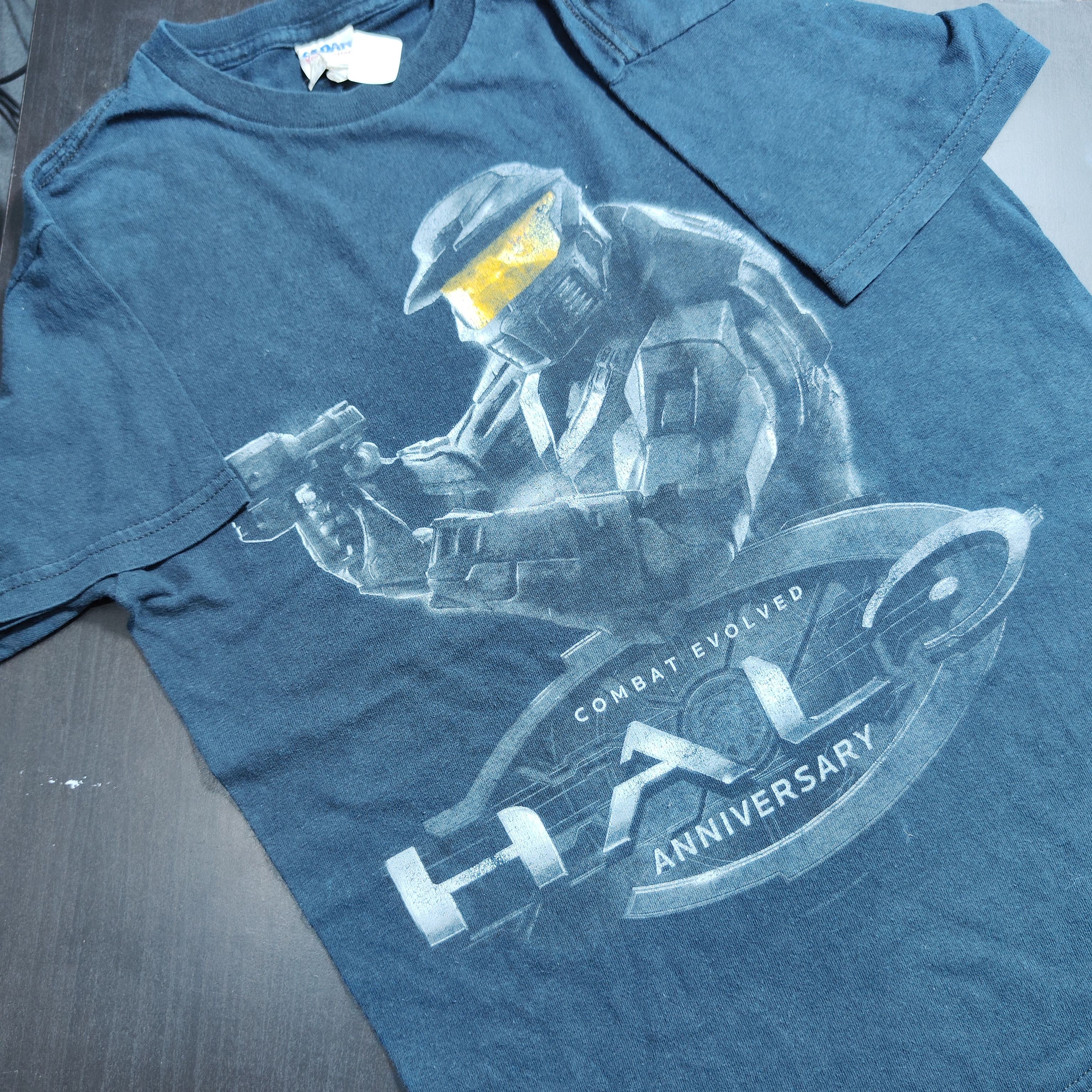 Halo Halo T shirt Microsoft xbox game Blue Medium Size US M / EU 48-50 / 2 - 1 Thumbnail