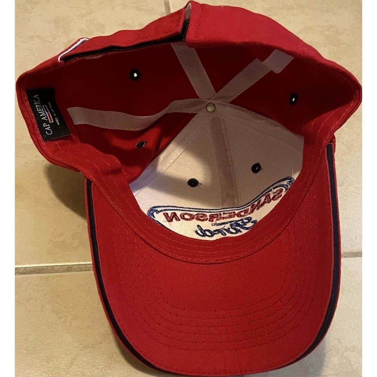 Ford VINTAGE Ford Hat Racing Car Driving Biker F1 NASCAR Mechanic Arizona Grunge 90s Y2K Baseball Cap Mens Red 90s Grunge Car USA NASCAR D1 Size ONE SIZE - 6 Thumbnail