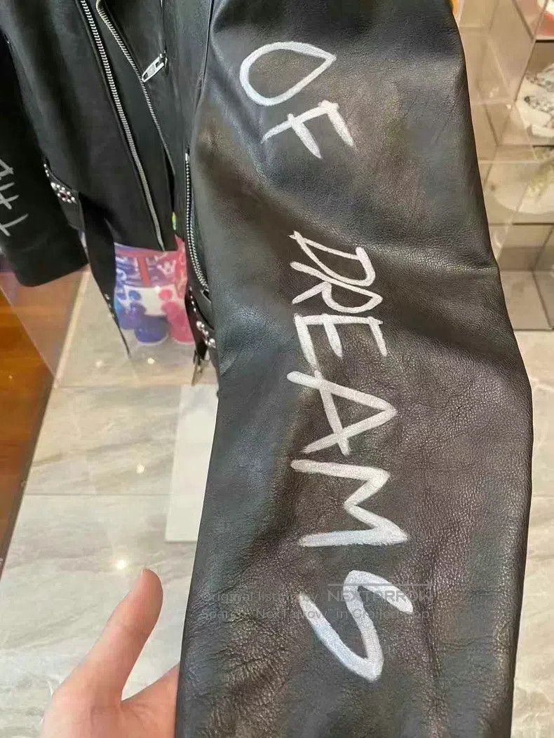 Balenciaga Balenciaga Arm Logo Back Patch Distressed Leather Jacket Size US S / EU 44-46 / 1 - 6 Thumbnail