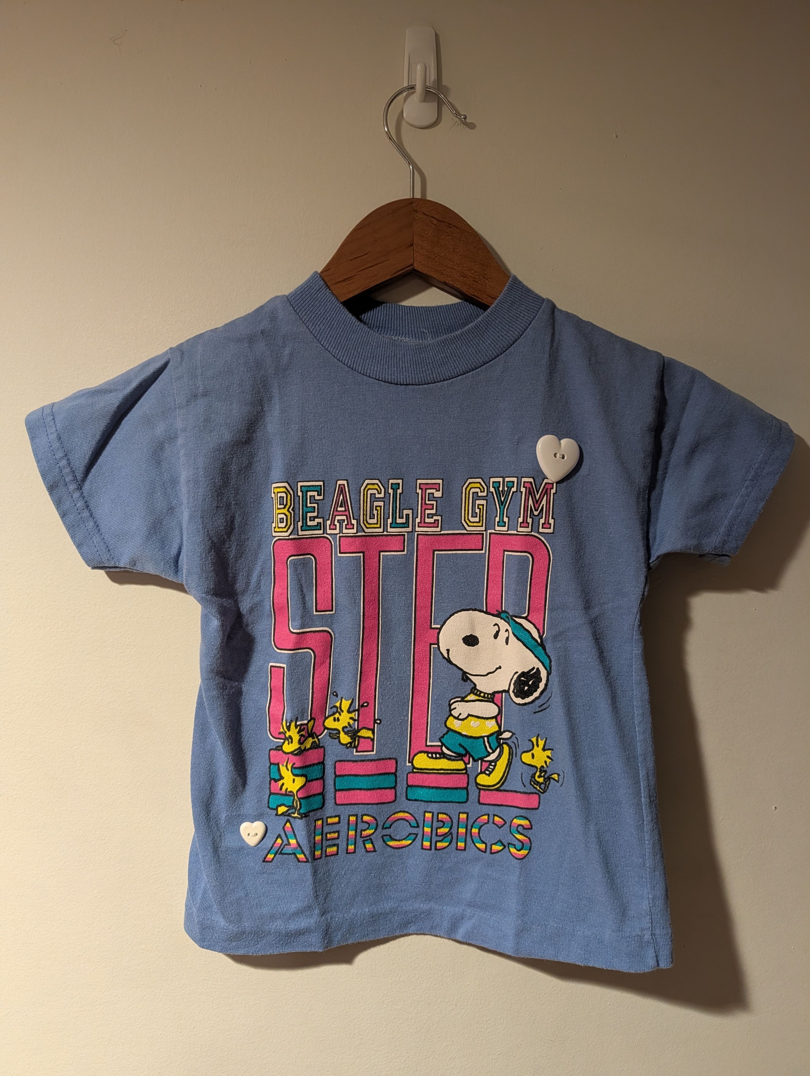 Peanuts Vintage 90s Snoopy Peanuts Beagle Gym Toddler 4T T-Shirt Size US M / EU 48-50 / 2 - 1 Thumbnail