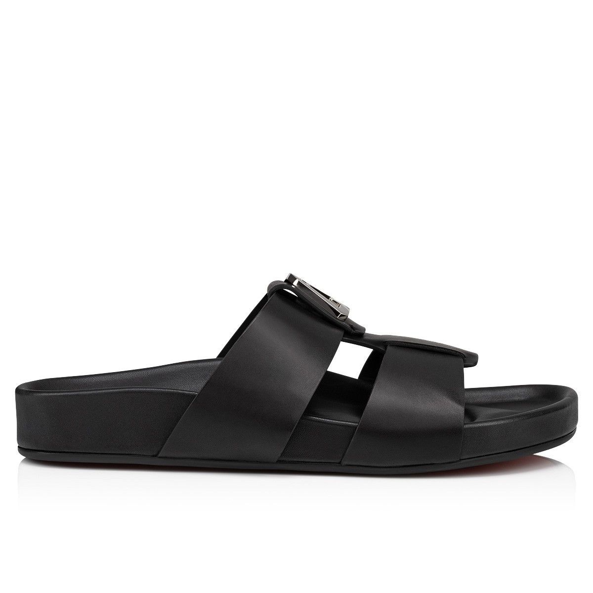 Christian Louboutin oc11z0325 Dhabubizz Flat Calf Lisse in Black Size US 10.5 / EU 43-44 - 2 Thumbnail