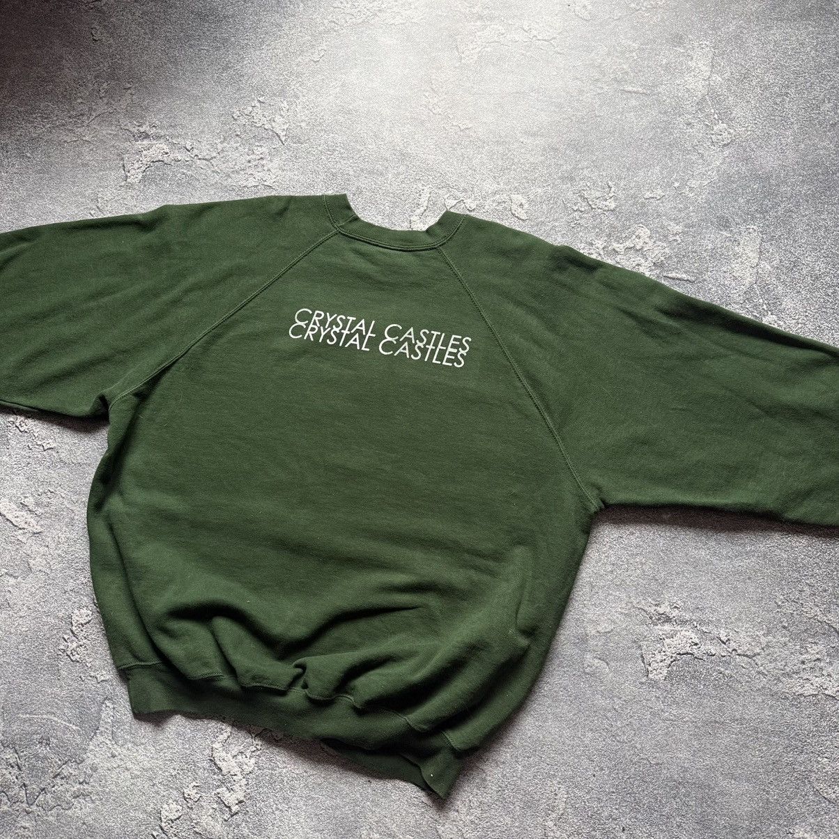 Vintage Crystal Castles II Album Sweatshirt Vintage Green Crewneck Size US XL / EU 56 / 4 - 4 Thumbnail