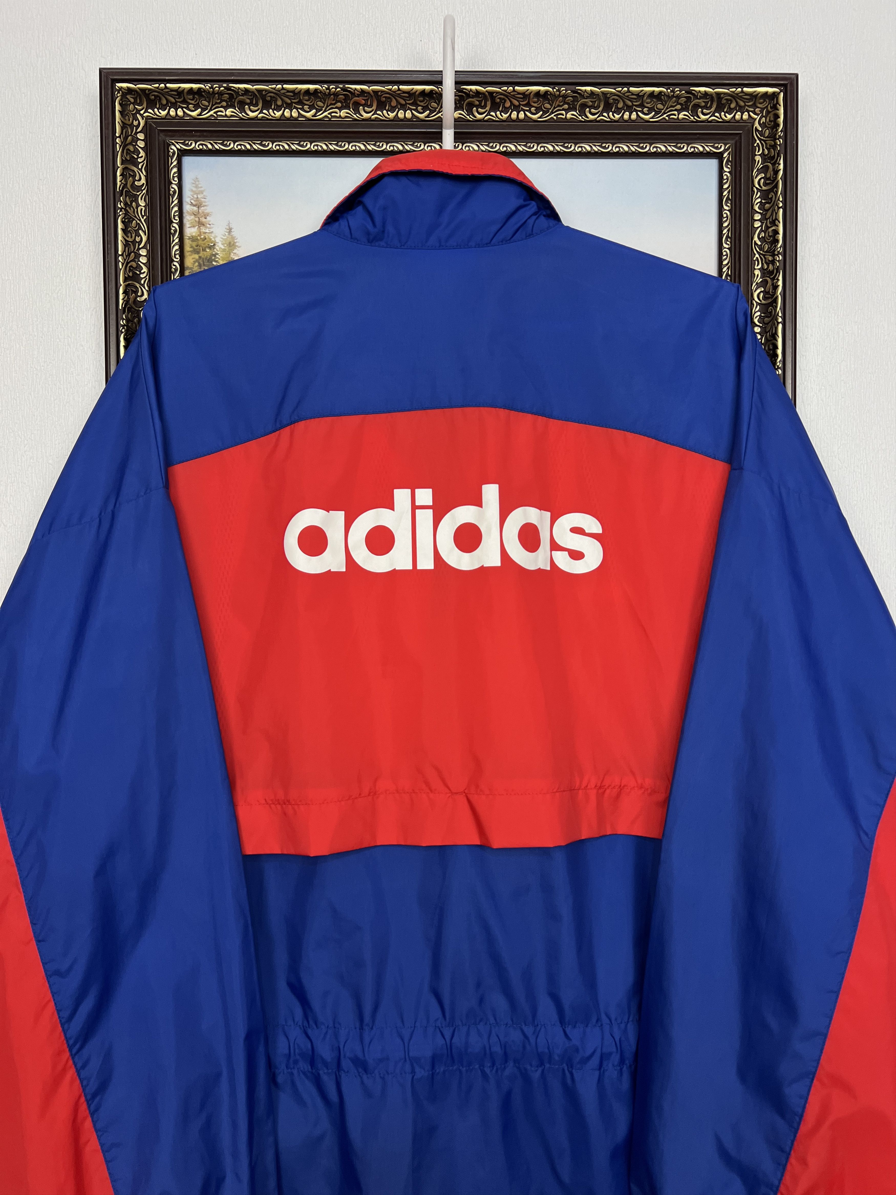Adidas Vintage Bayern Munich Football Jacket Windbreaker Track Top Size US L / EU 52-54 / 3 - 9 Thumbnail