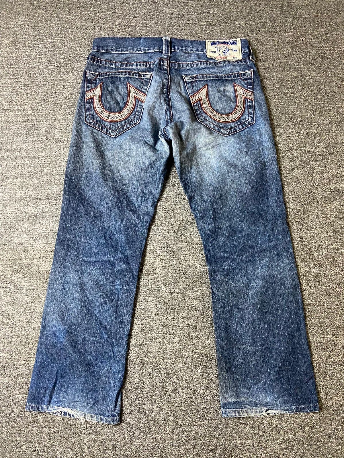 True Religion × Vintage Vintage True Religion Distressed Denim Jeans (123) Size US 34 / EU 50 - 3 Thumbnail