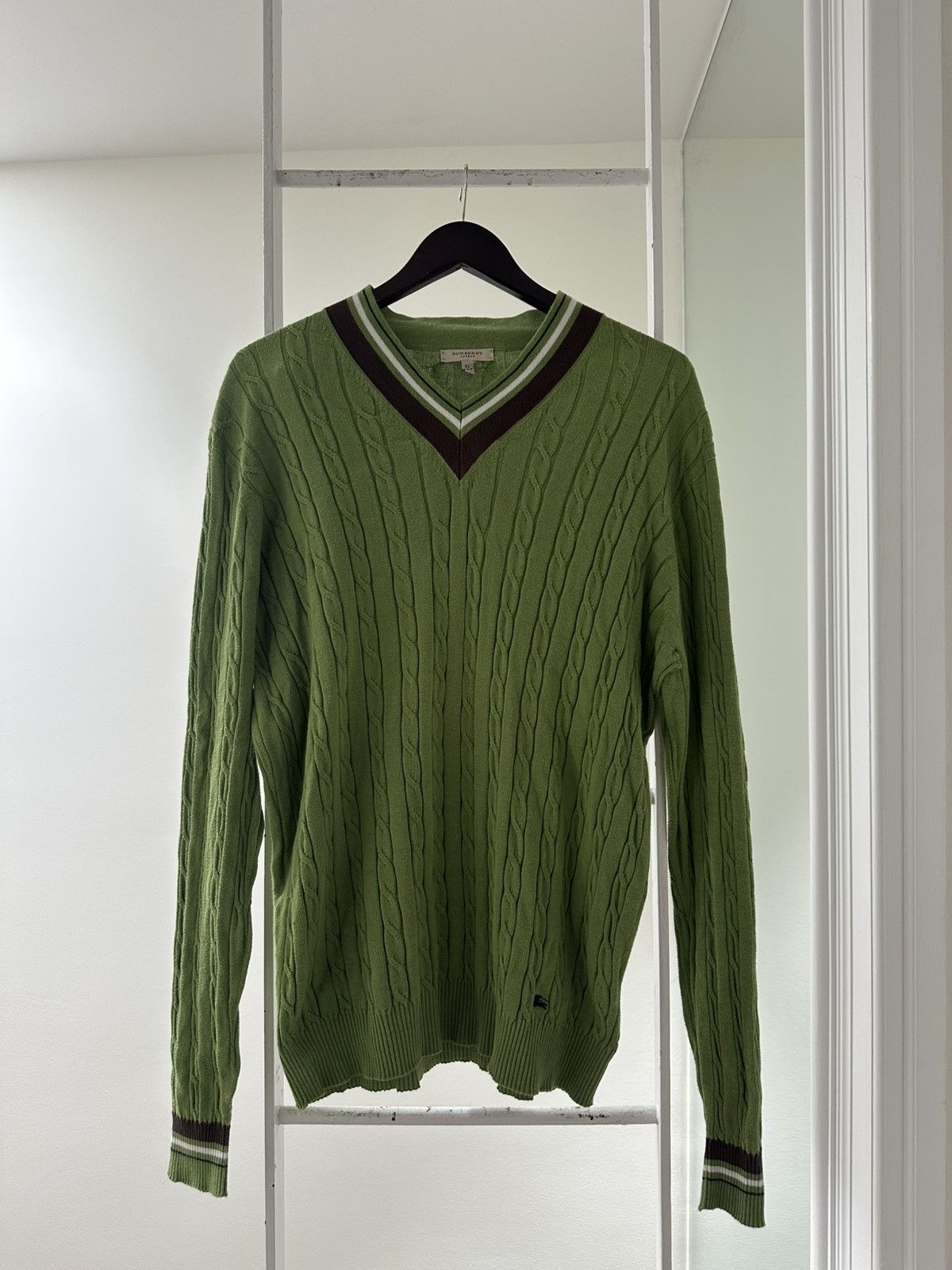 Burberry Burberry Cable Knit Sweater Size US XL / EU 56 / 4 - 1 Thumbnail