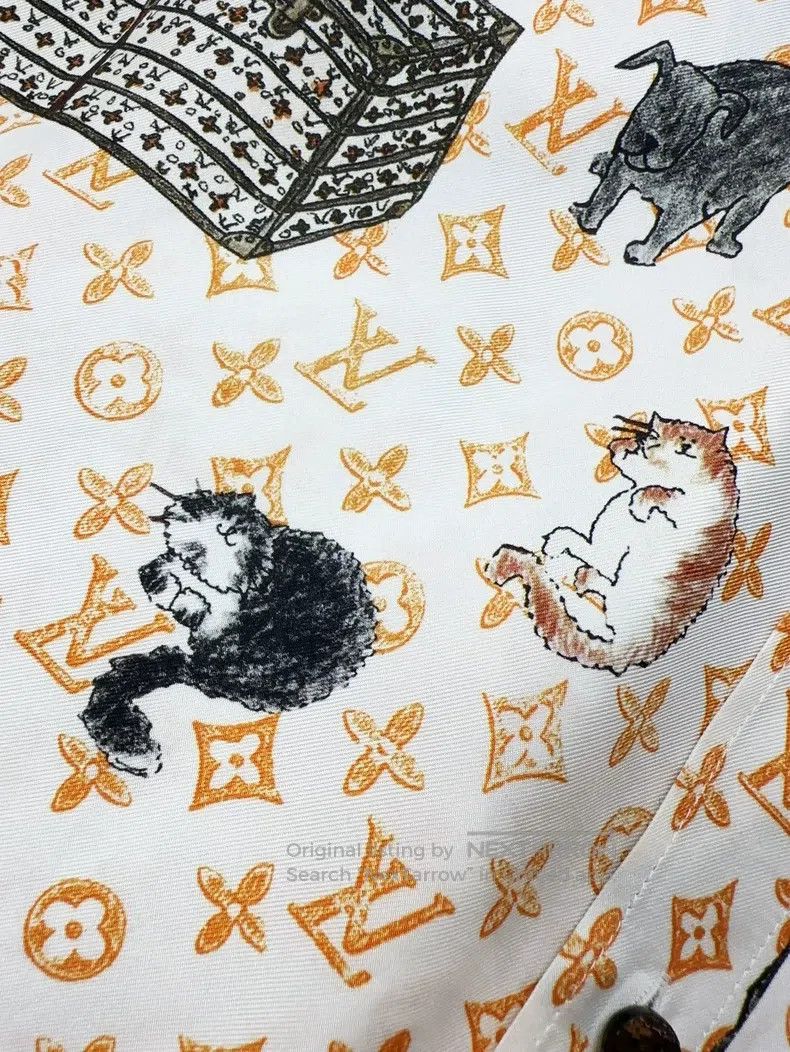 Louis Vuitton Louis Vuitton Orange print full logo cat print mulberry si Size XS / US 0-2 / IT 36-38 - 4 Thumbnail
