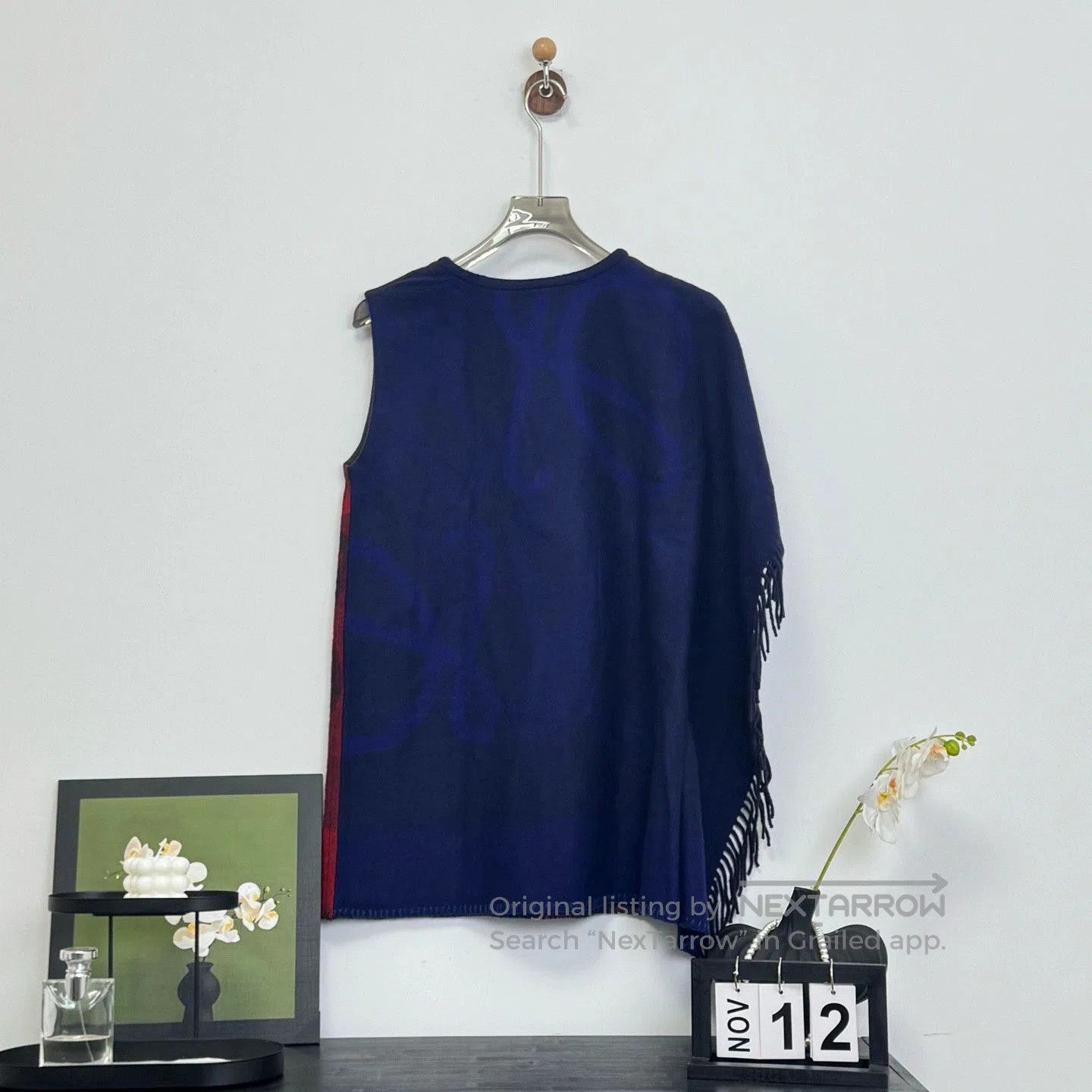Loewe Loewe Red Blue Logo Shawl Dress. Size US XS / EU 42 / 0 - 4 Thumbnail