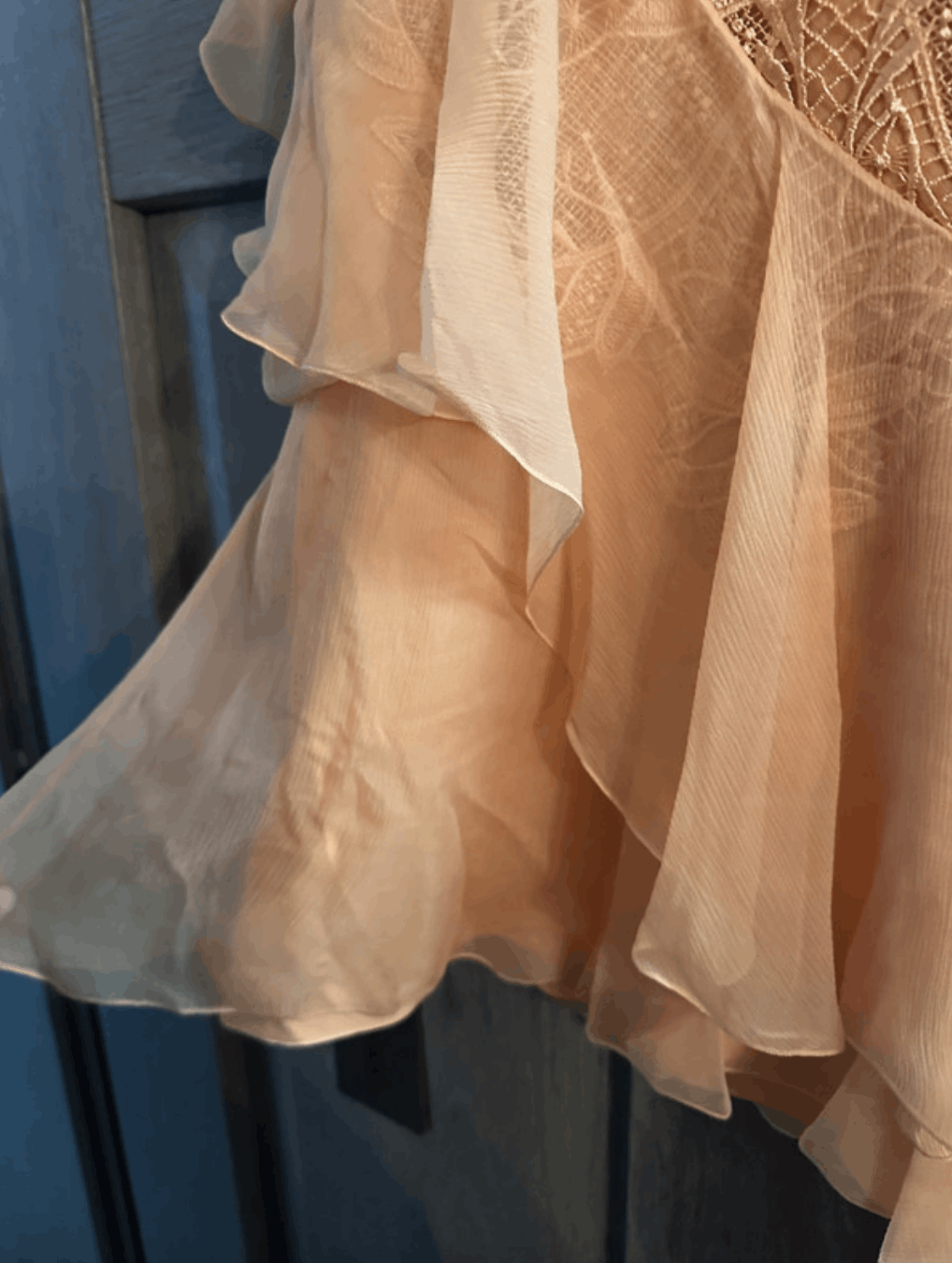 Alberta Ferretti Alberta Ferretti peach silk top Size M / US 6-8 / IT 42-44 - 4 Thumbnail
