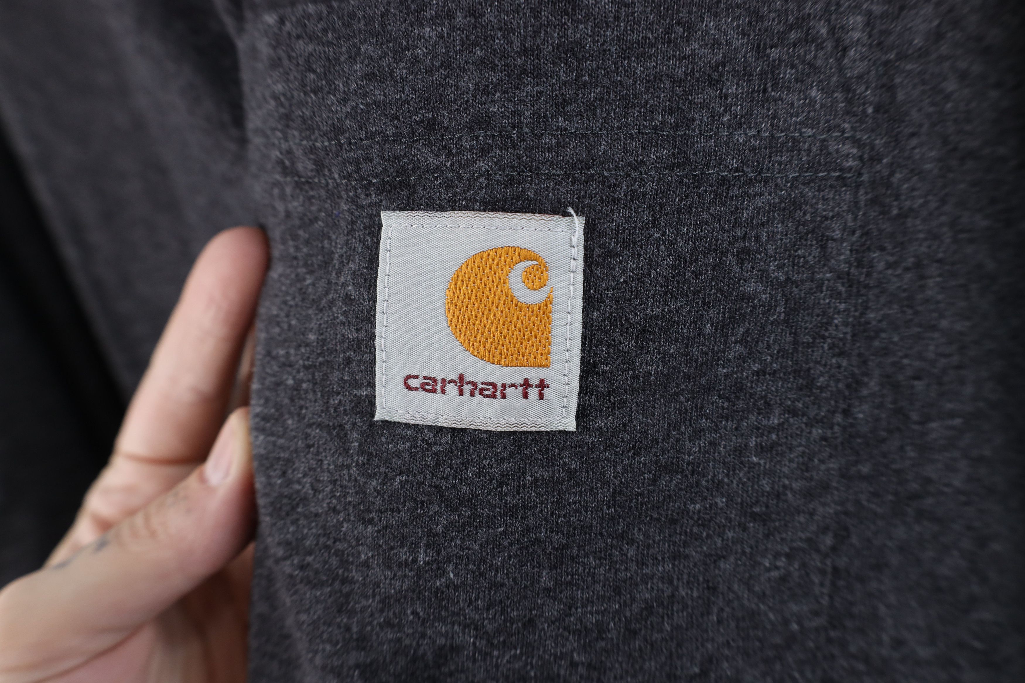 Carhartt × Vintage Vintage Y2K Carhartt Heavyweight Pocket T-Shirt Dark Gray Size US XXL / EU 58 / 5 - 4 Thumbnail