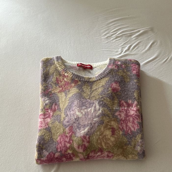 Discount supreme flower sweater Free Shipping Supreme Small Box