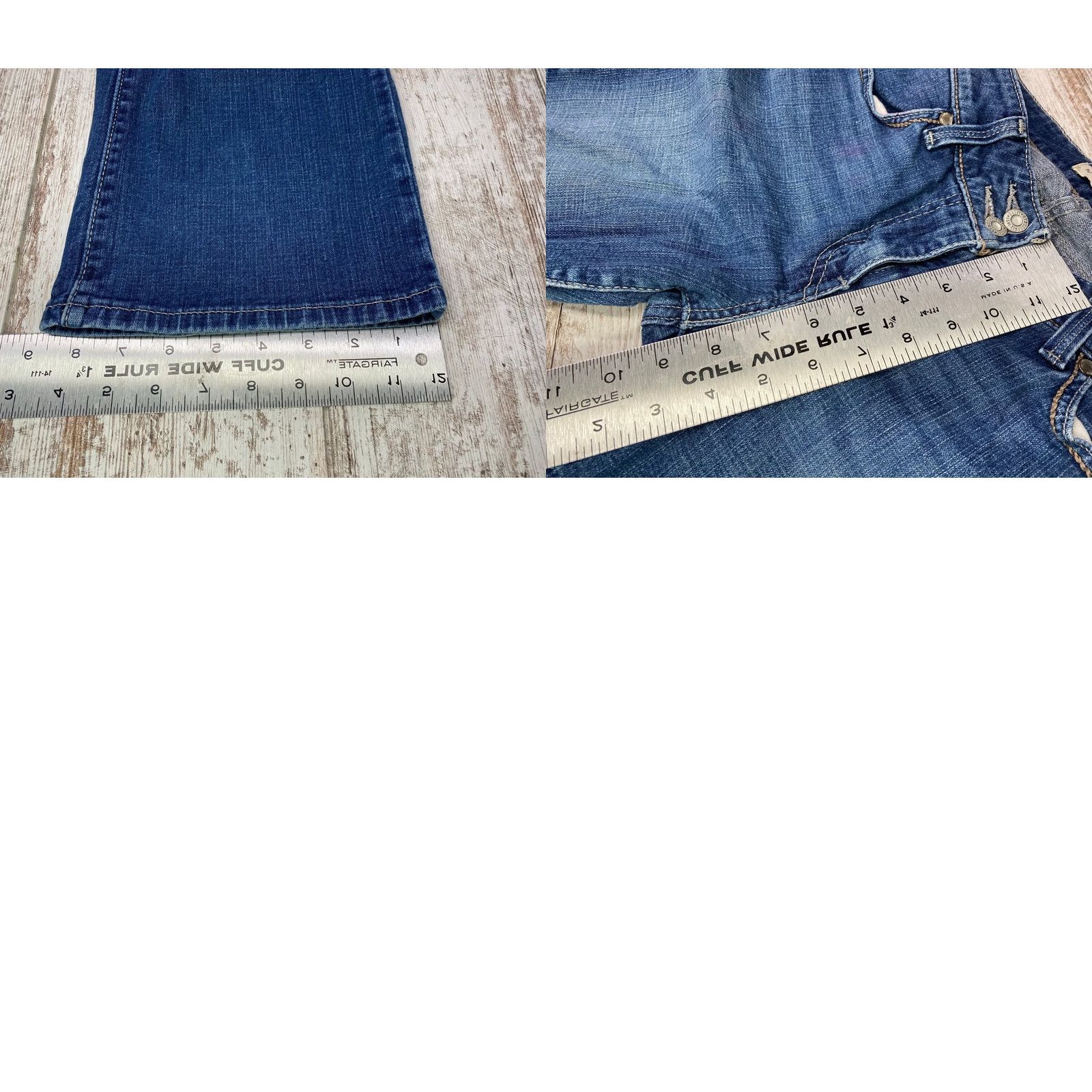 Levi's Levis 529 Jeans Boot Cut Denim Mid Rise 8M 30 Inseam Blue Womens Size 30" / US 8 / IT 44 - 9 Thumbnail
