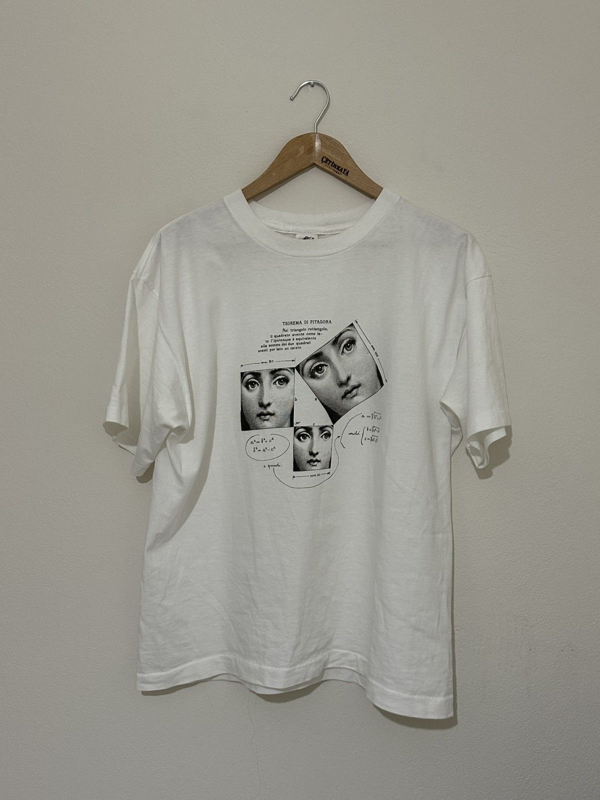 FORNASETTI × Vintage 90s Fornaseti Milano T-shirt Size US L / EU 52-54 / 3 - 1 Thumbnail