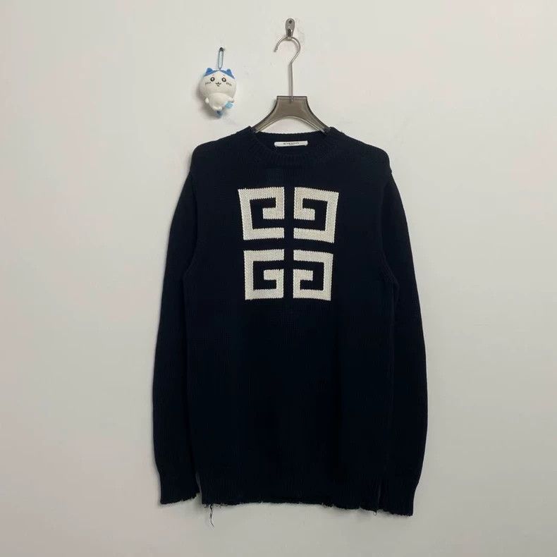 Givenchy Givenchy Large Logo Knitwear with Front and Back Design 250 Size US M / EU 48-50 / 2 - 1 Thumbnail