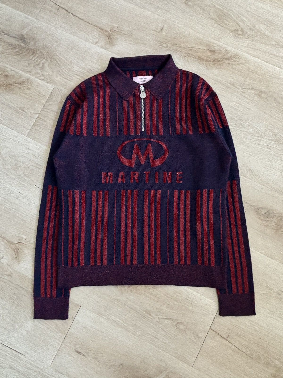Martine Rose SS21 Logo Half-Zip Knit