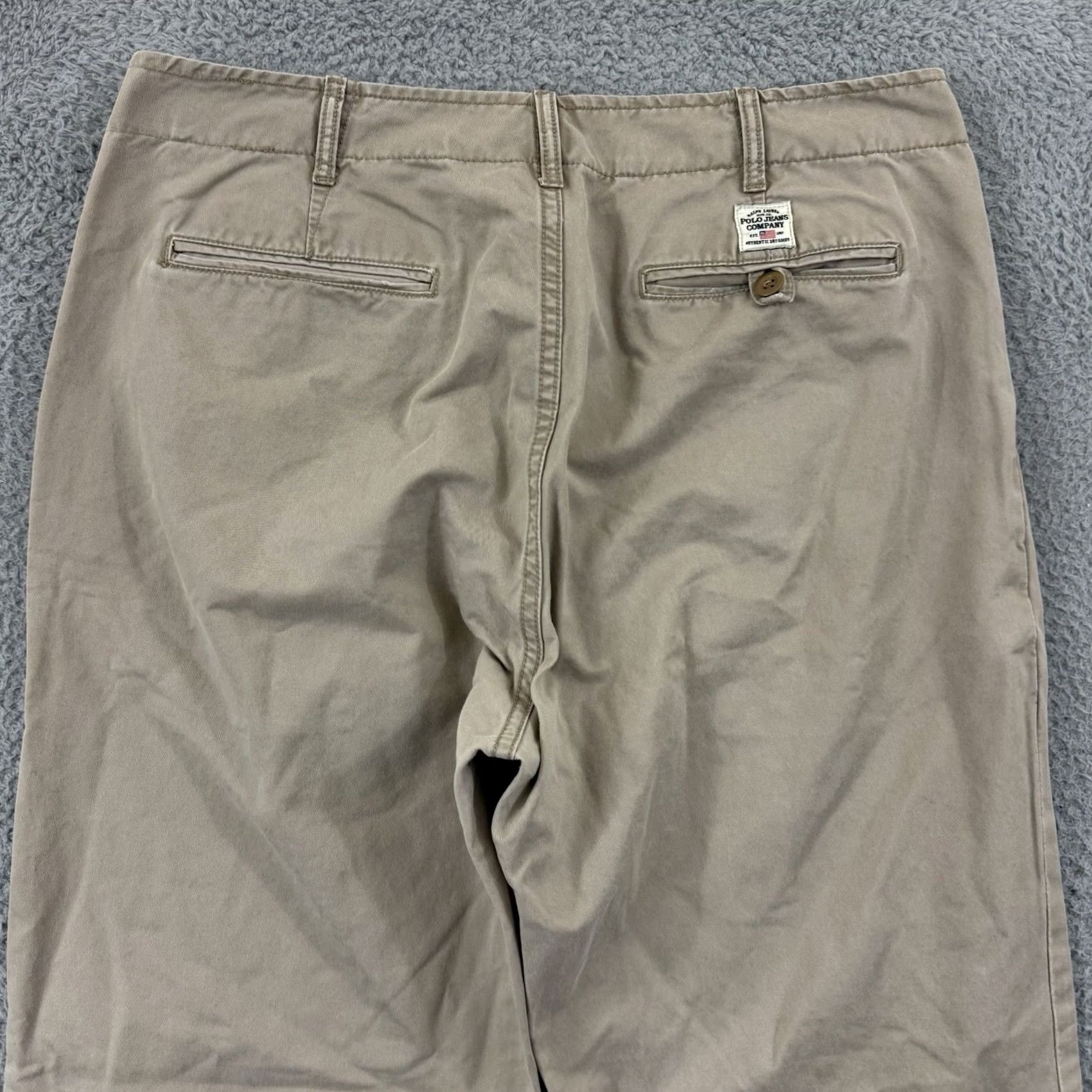 Polo Ralph Lauren Polo Ralph Lauren Pants Mens Beige Straight Leg Khaki Chino 36x32 Performance Size US M / EU 48-50 / 2 - 7 Thumbnail