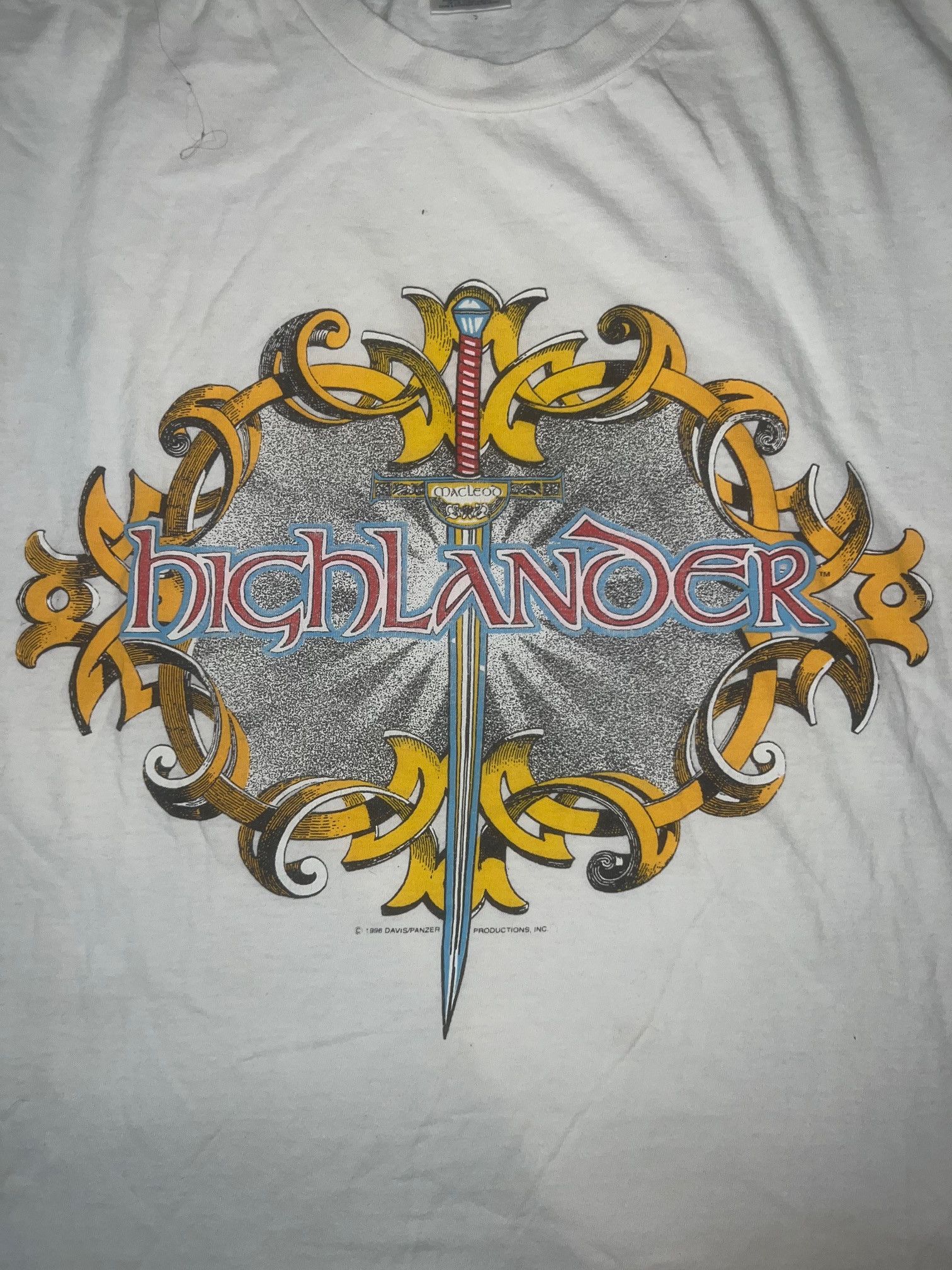 Vintage 1996 Highlander Promo Tee Size US XL / EU 56 / 4 - 4 Thumbnail