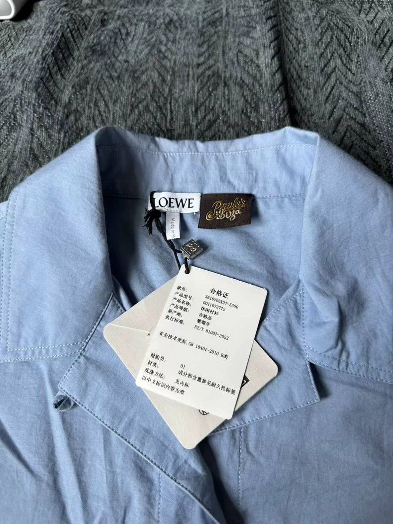 Loewe LOEWE Sky blue pocket logo short sleeve shirt Size 4XL / US 24-26 - 3 Thumbnail