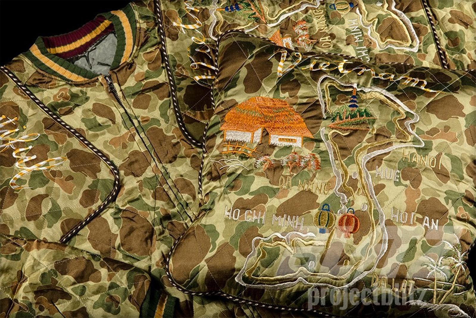Kapital KAPITAL Pillow Rayon Vietnam Sham Bomber Jacket Camo Sz 4 XL Size US XL / EU 56 / 4 - 6 Thumbnail