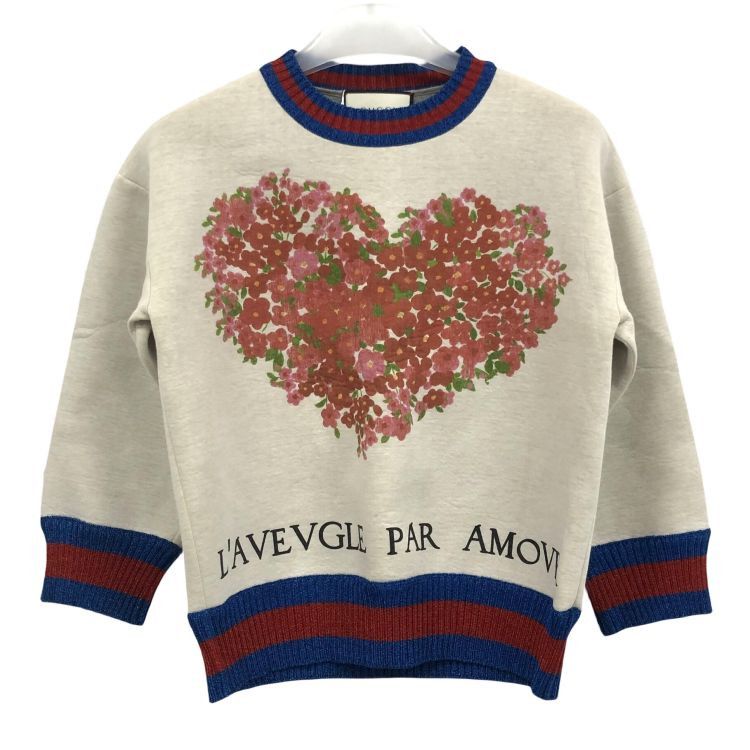 Gucci Gucci Floral Heart Knit Sweater Size S Size S / US 4 / IT 40 - 1 Thumbnail