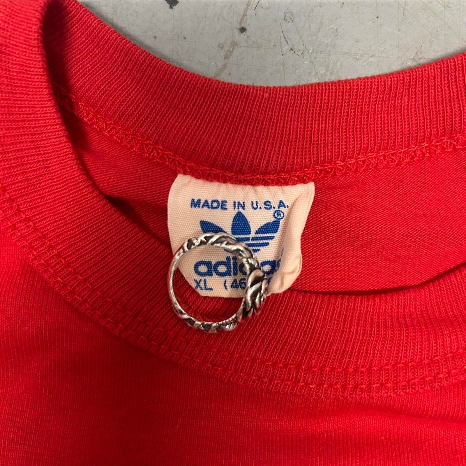 Adidas VTG 70s White and red Adidas 3/4 long sleeve shirt Size XL / US 12-14 / IT 48-50 - 3 Thumbnail