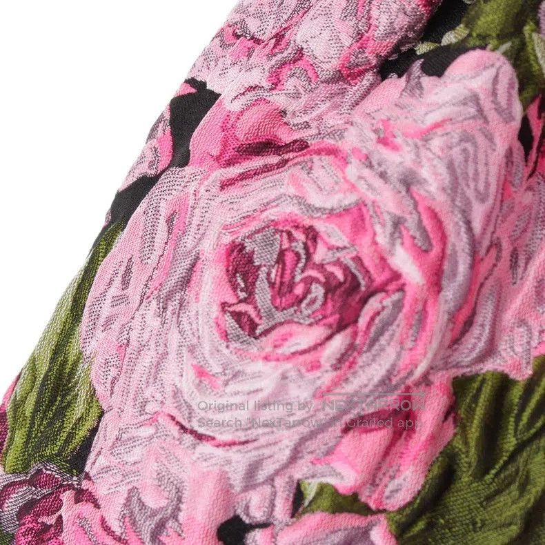 Comme des Garcons Comme Des Garcons size XS Pink Retro Floral Design Skirt Size 23" - 4 Thumbnail