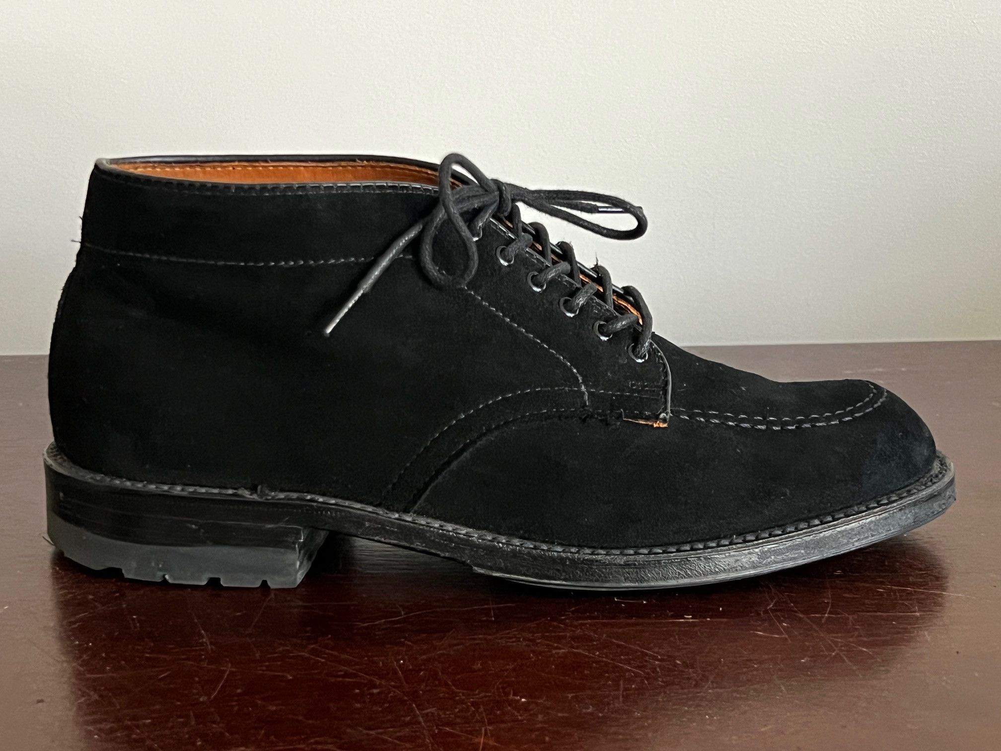 Alden Alden Indy Chukka Boot “Edmonds” Black Suede Size US 8 / EU 41 - 4 Thumbnail