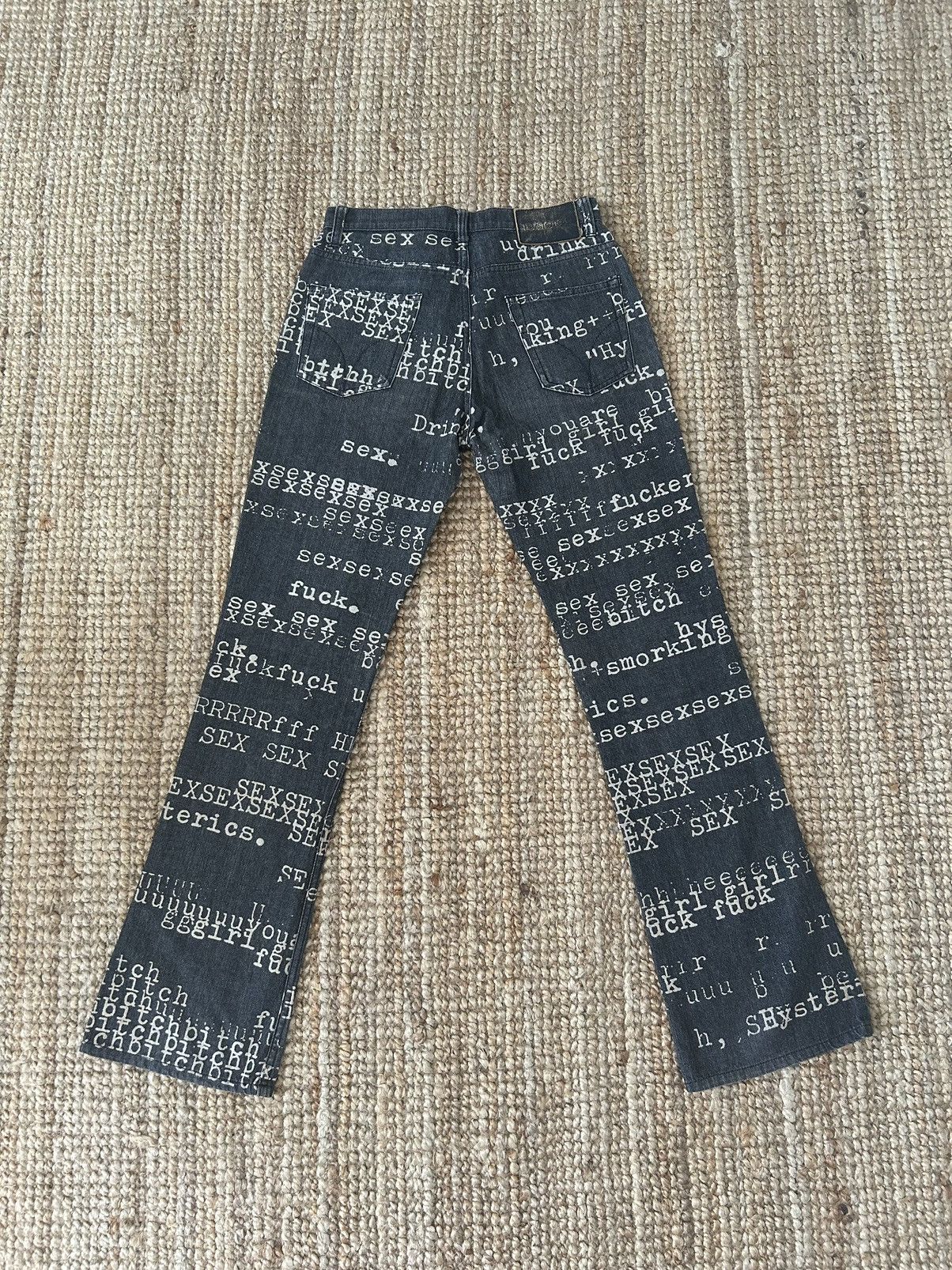 Hysteric Glamour Hysteric Glamour Rare Bitch/Fuck/Sex Denim Jeans | Grailed