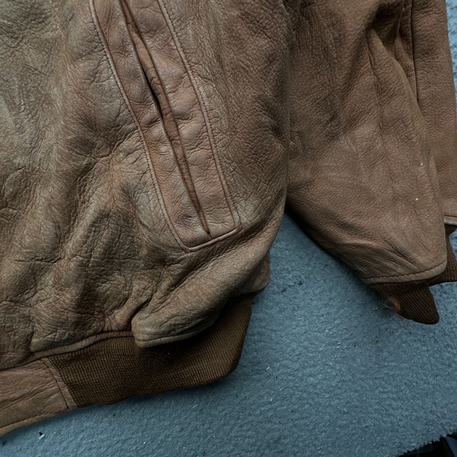 Other Vintage East Island Suede Leather Bomber Jacket Mens Large Size US L / EU 52-54 / 3 - 12 Thumbnail