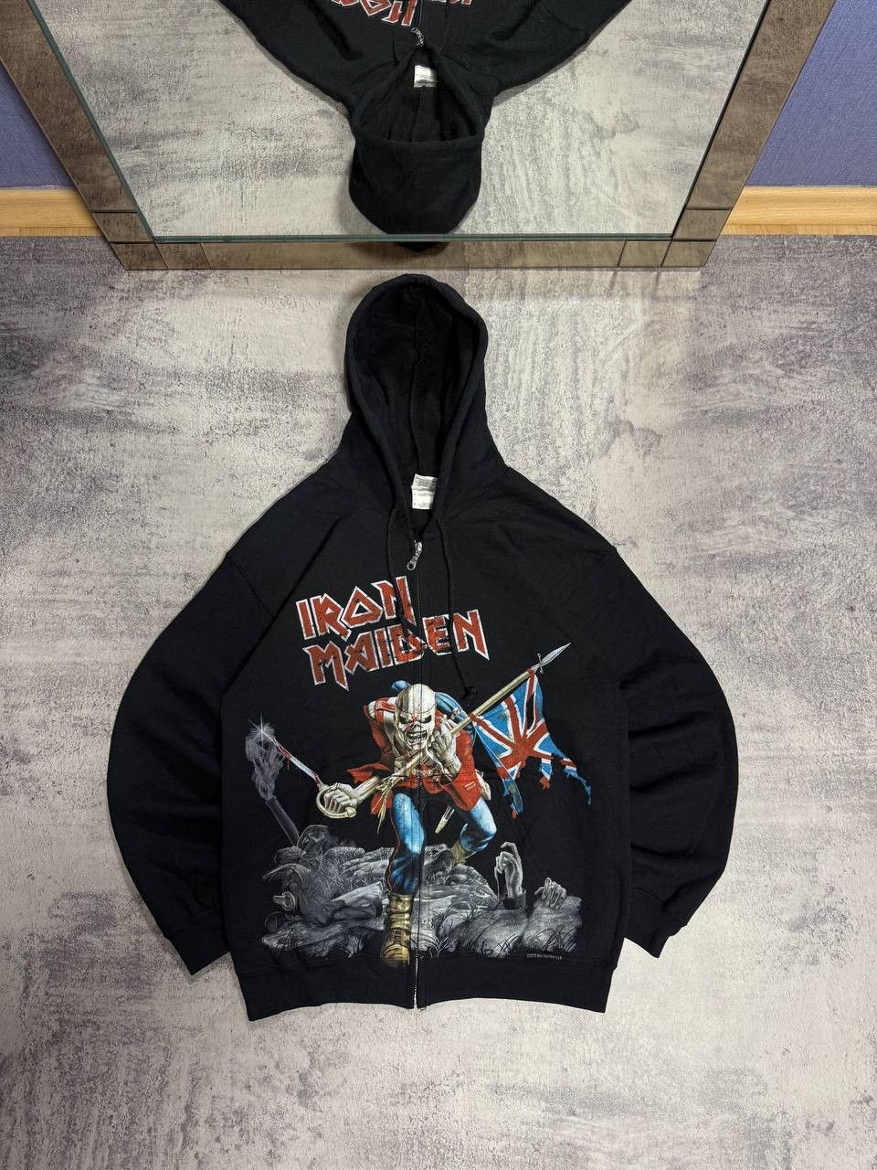 Iron Maiden Vintage Iron Maiden AOP Zip Hoodie “On This Battlefield” Size US M / EU 48-50 / 2 - 2 Thumbnail