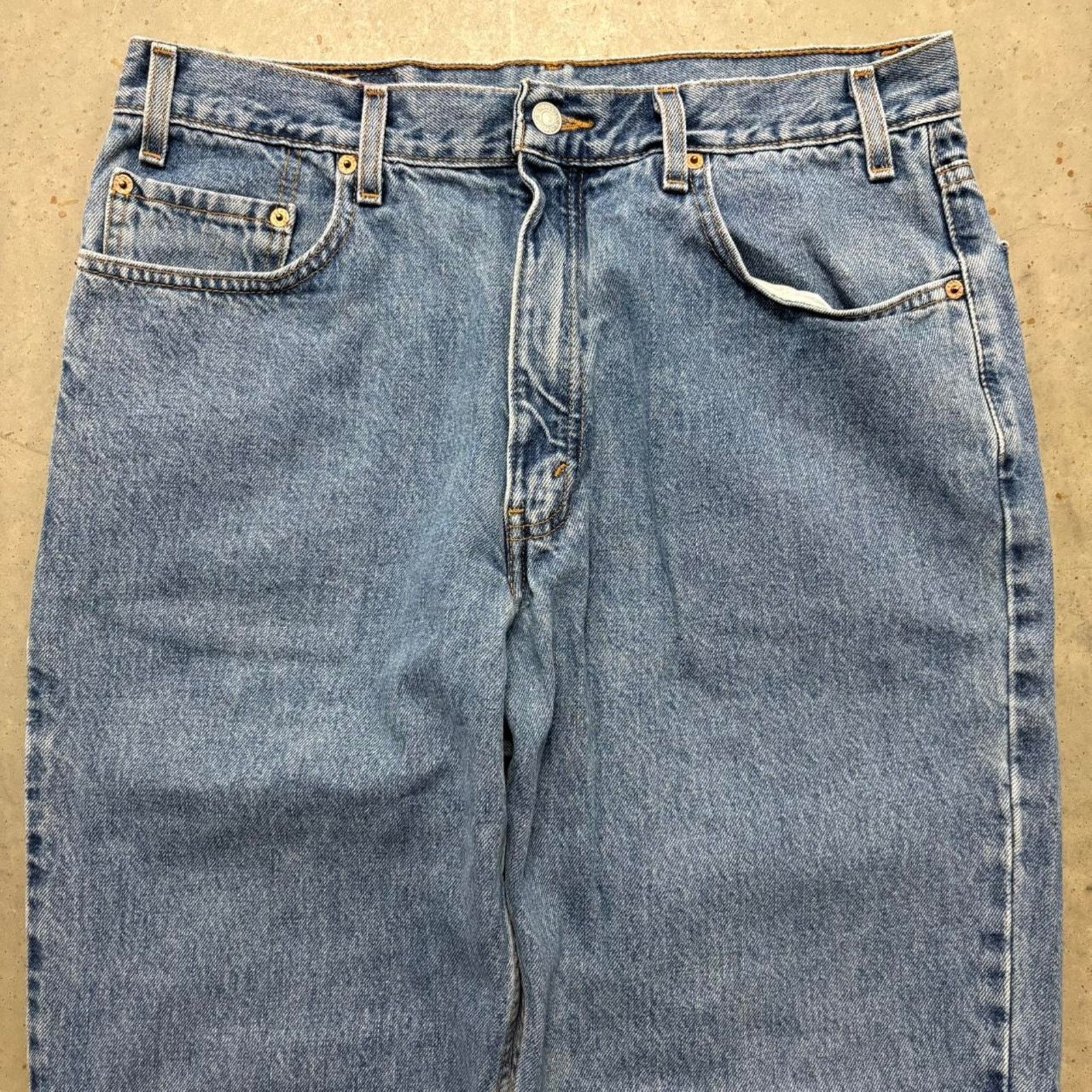 Japanese Brand × Levi's × Vintage Crazy Vintage Y2K Levi's 550 Relaxed Baggy Loose Denim Jeans Size US 36 / EU 52 - 2 Thumbnail