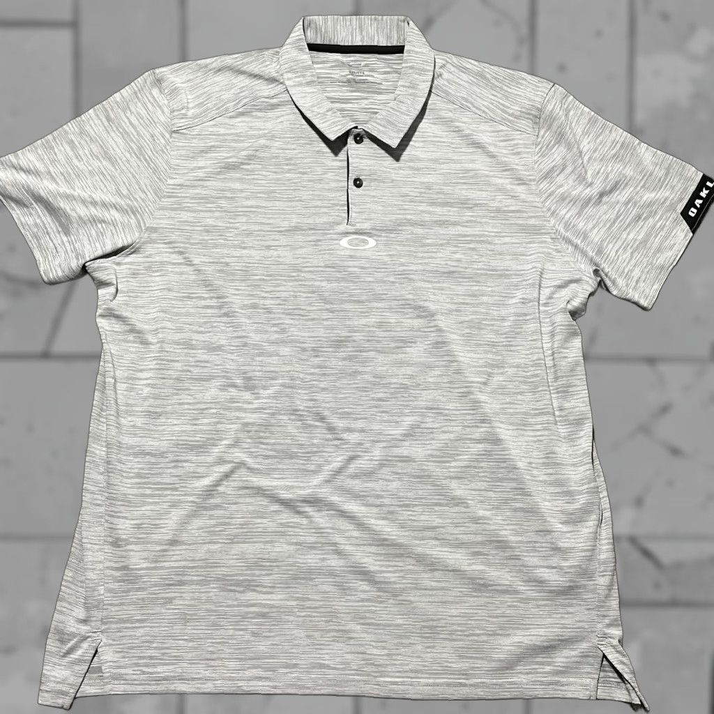 Oakley VINTAGE Oakley Men's Polo Shirt 2XL Athletic Fit Gray Sportswear Size US XXL / EU 58 / 5 - 1 Thumbnail