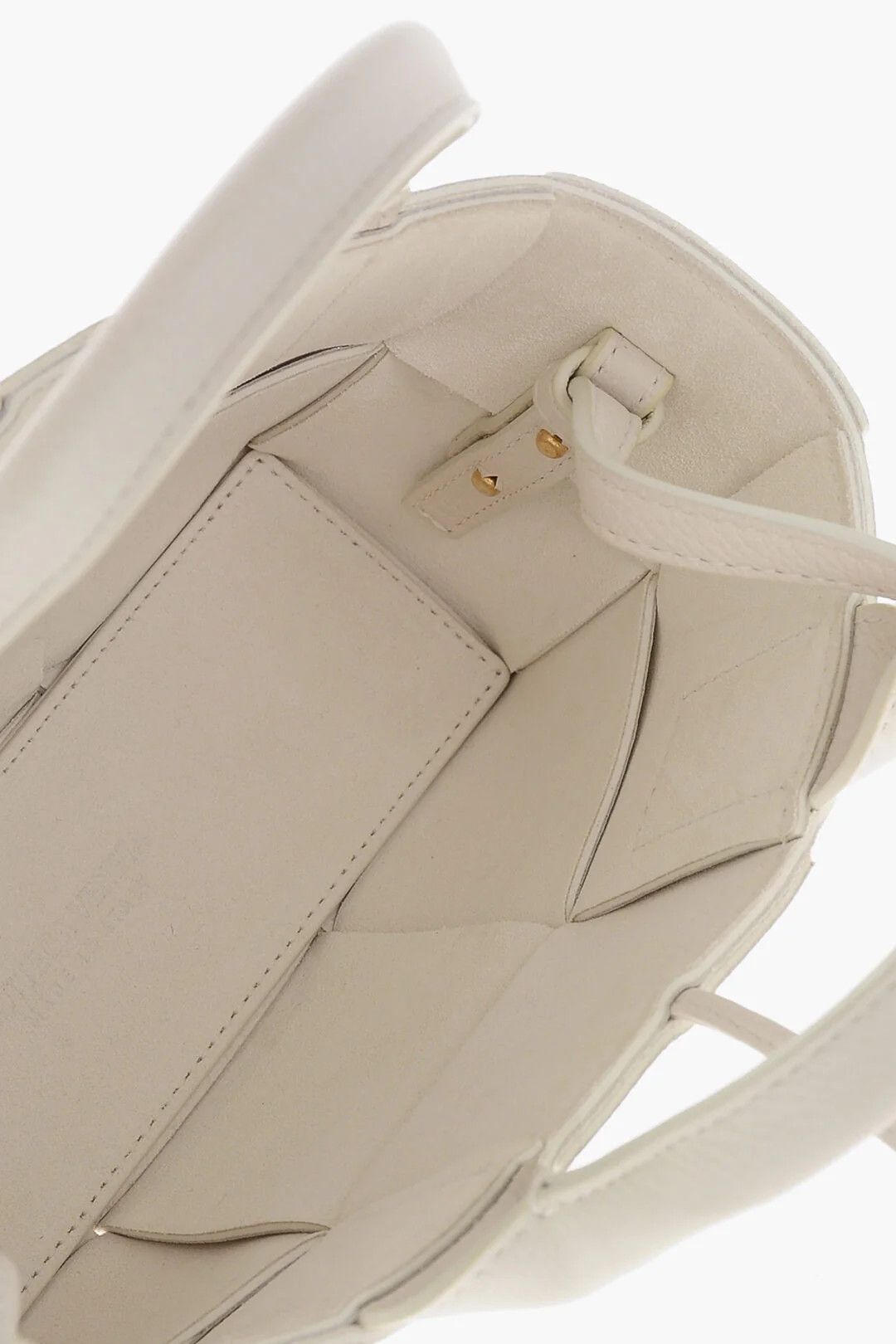 Bottega Veneta og1mm0426 Size: OS / Leather Mini Tote Bag in White Size ONE SIZE - 4 Thumbnail