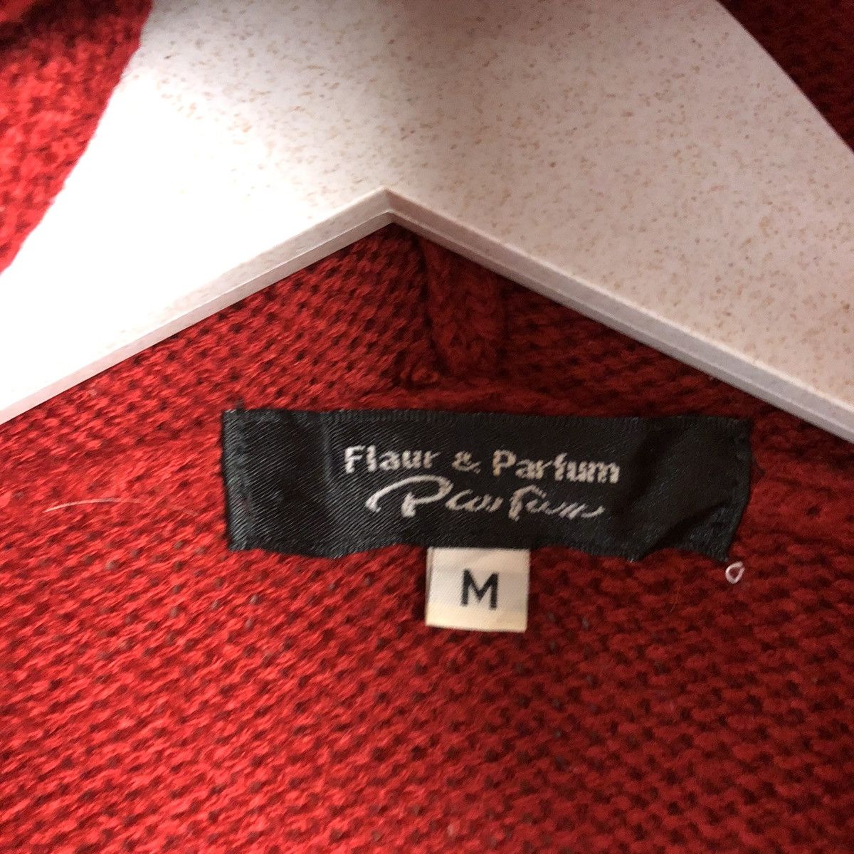 Homespun Knitwear × Japanese Brand Flaour Parfum Red Hoodi Knitwear #A1715 Size M / US 6-8 / IT 42-44 - 11 Thumbnail