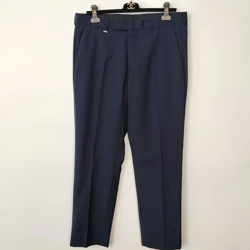 Dior Dior Navy Blue Wool Casual Pants for Men 0089 Size US 32 / EU 48 - 1 Thumbnail