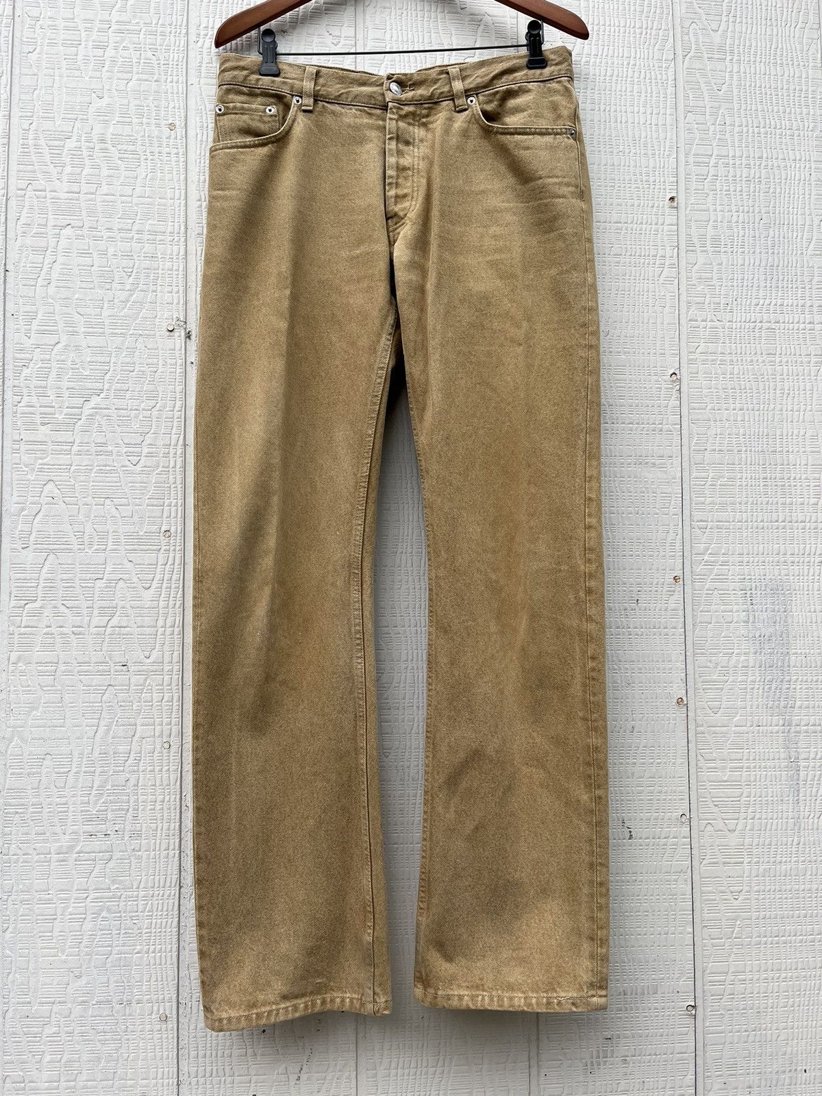 image of Helmut Lang Vintage 90's Faded Brown Jeans, Men's (Size 33)