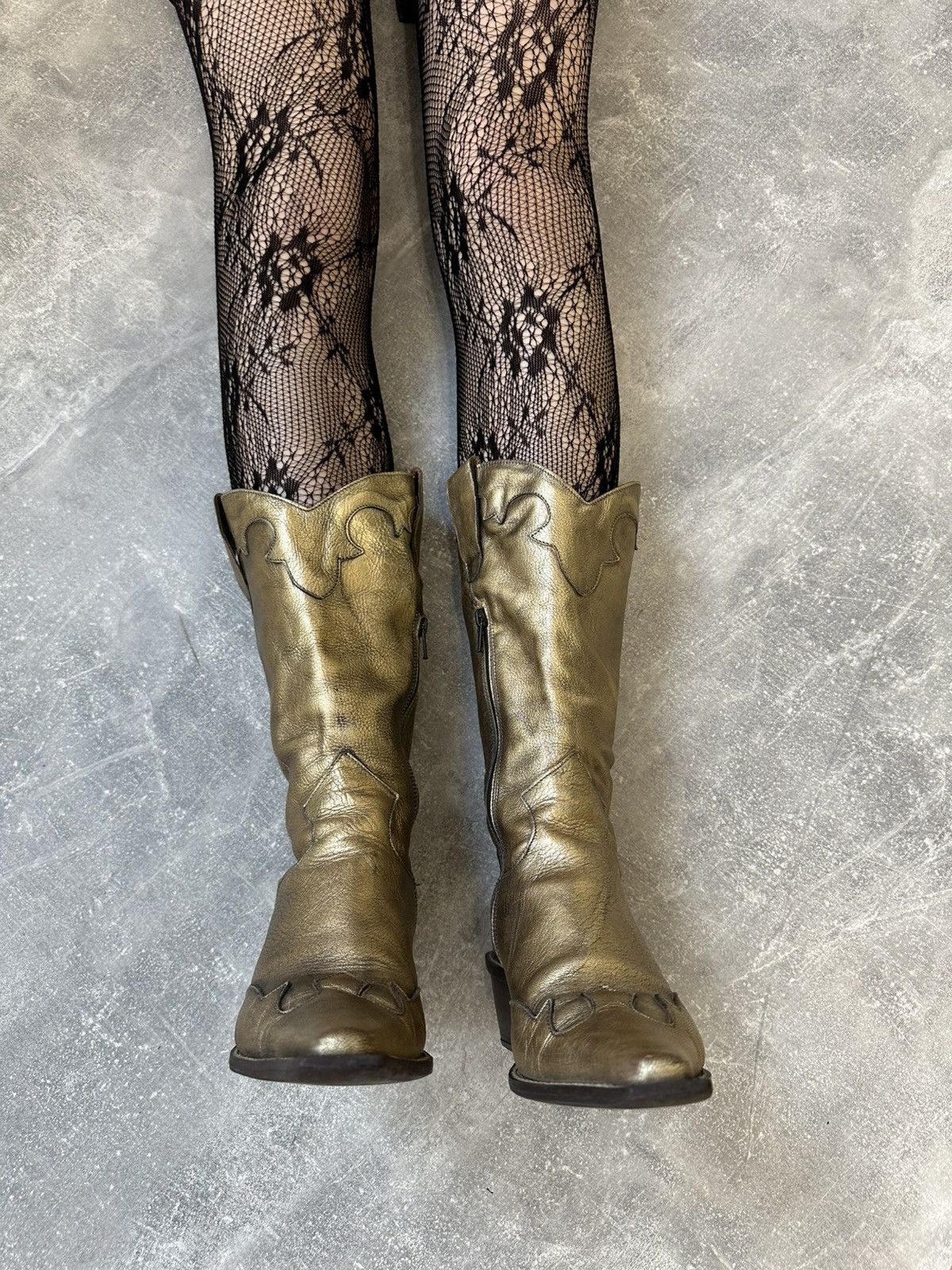 Vintage Vintage Leather Cowboy Boots Size US 9 / IT 39 - 3 Thumbnail